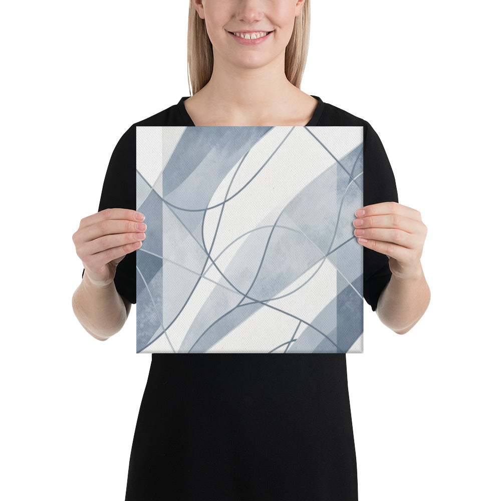 Slate XVII canvas print product mockup in 16 x 16 inch universal size