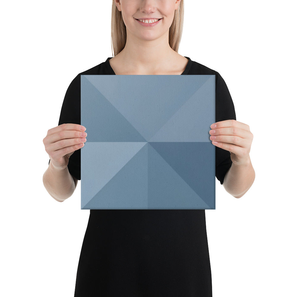 Slate XVIII canvas print product mockup in 16 x 16 inch universal size