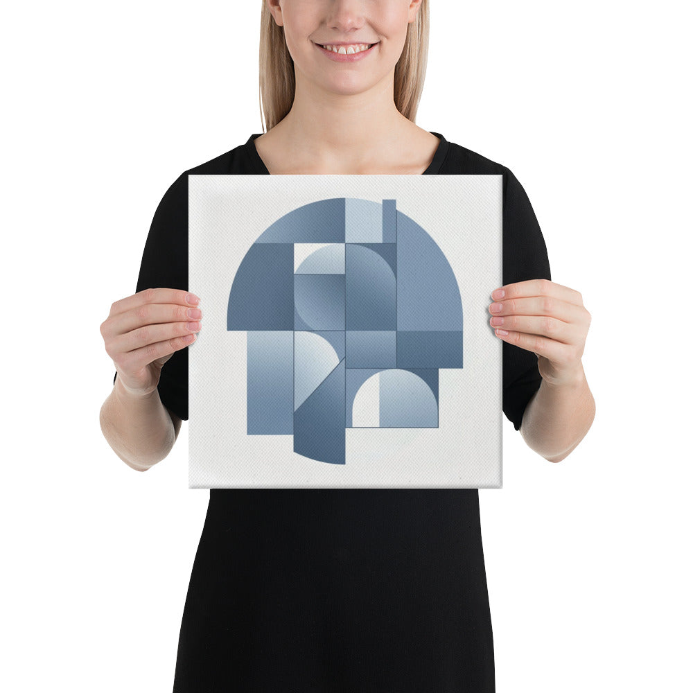 Slate XXVI canvas print product mockup in 16 x 16 inch universal size