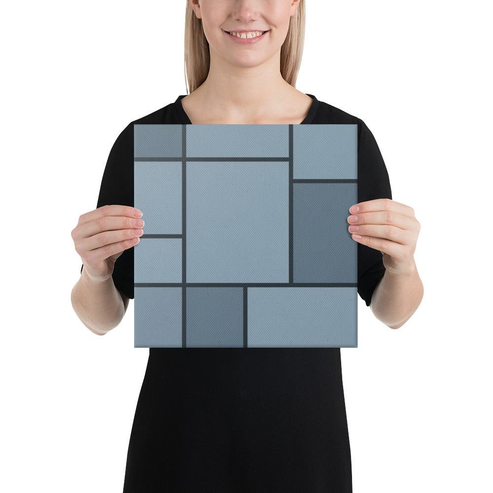 Slate XXIX canvas print product mockup in 16 x 16 inch universal size