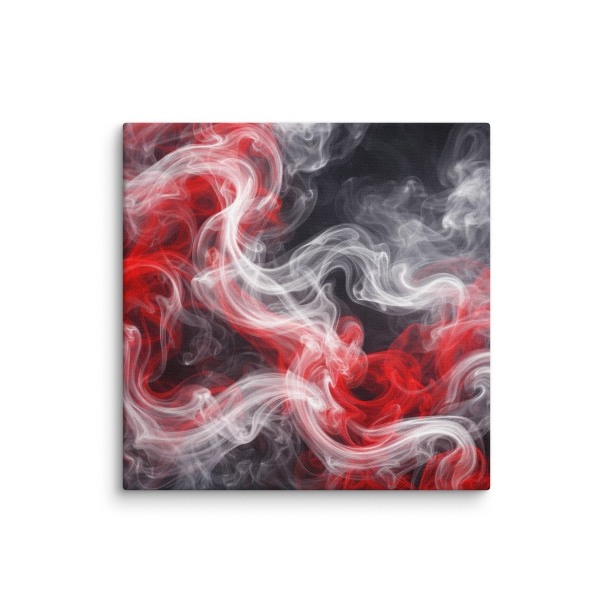 Charged canvas print shown in wall display view in 12 x 12 inch universal size