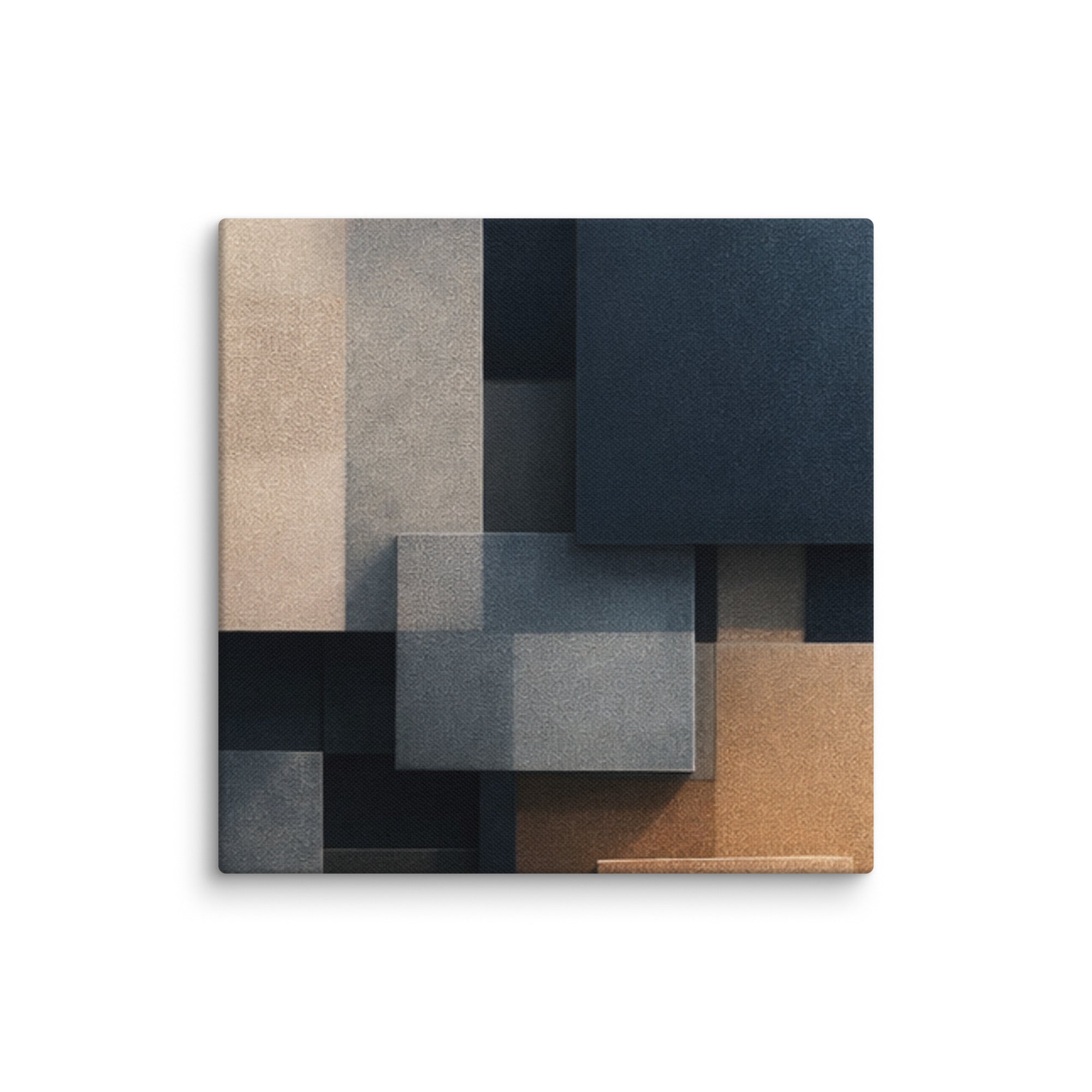 Monolith canvas print shown in wall display view in 32 x 32 inch statement piece