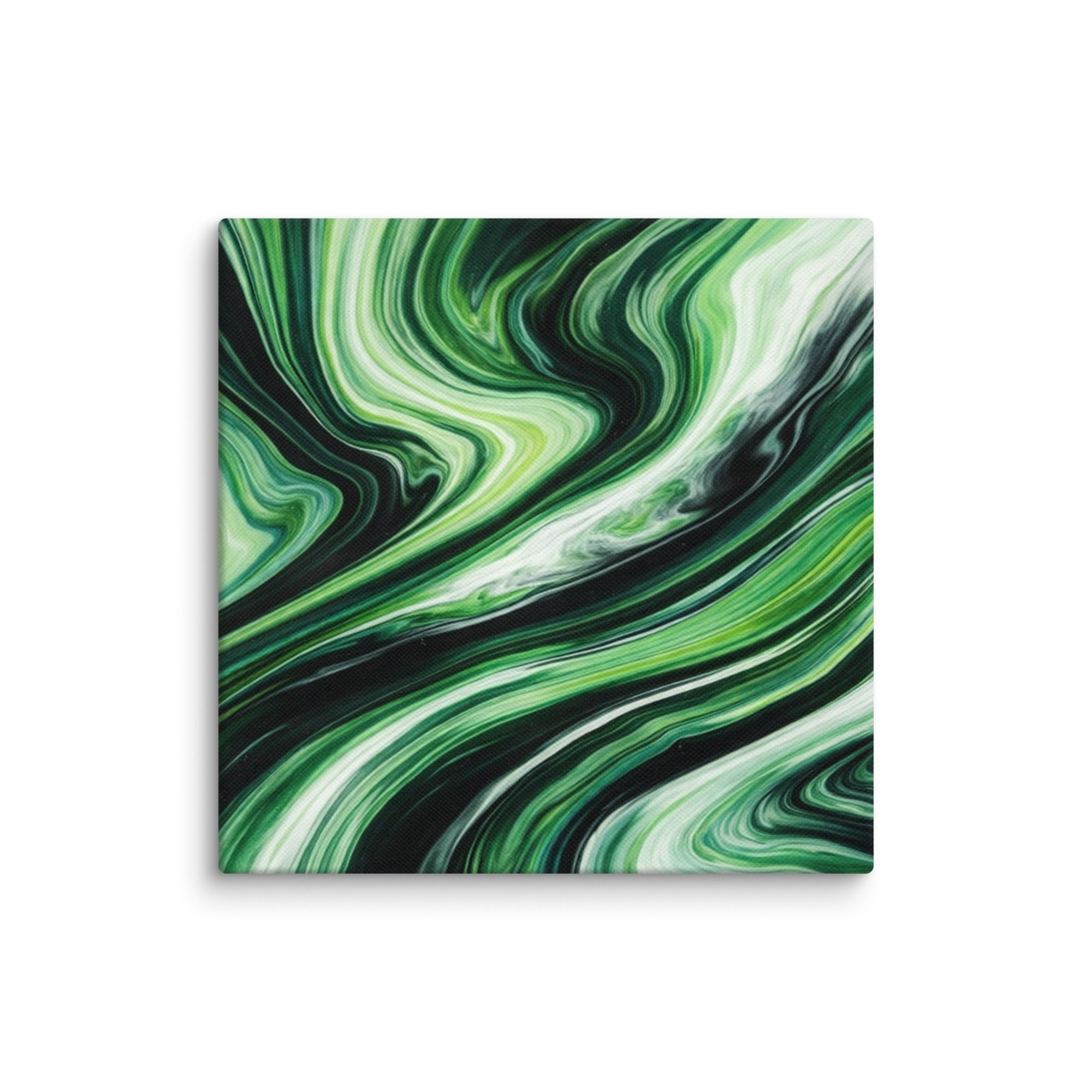 Verdant canvas print product mockup in 32 x 32 inch statement piece
