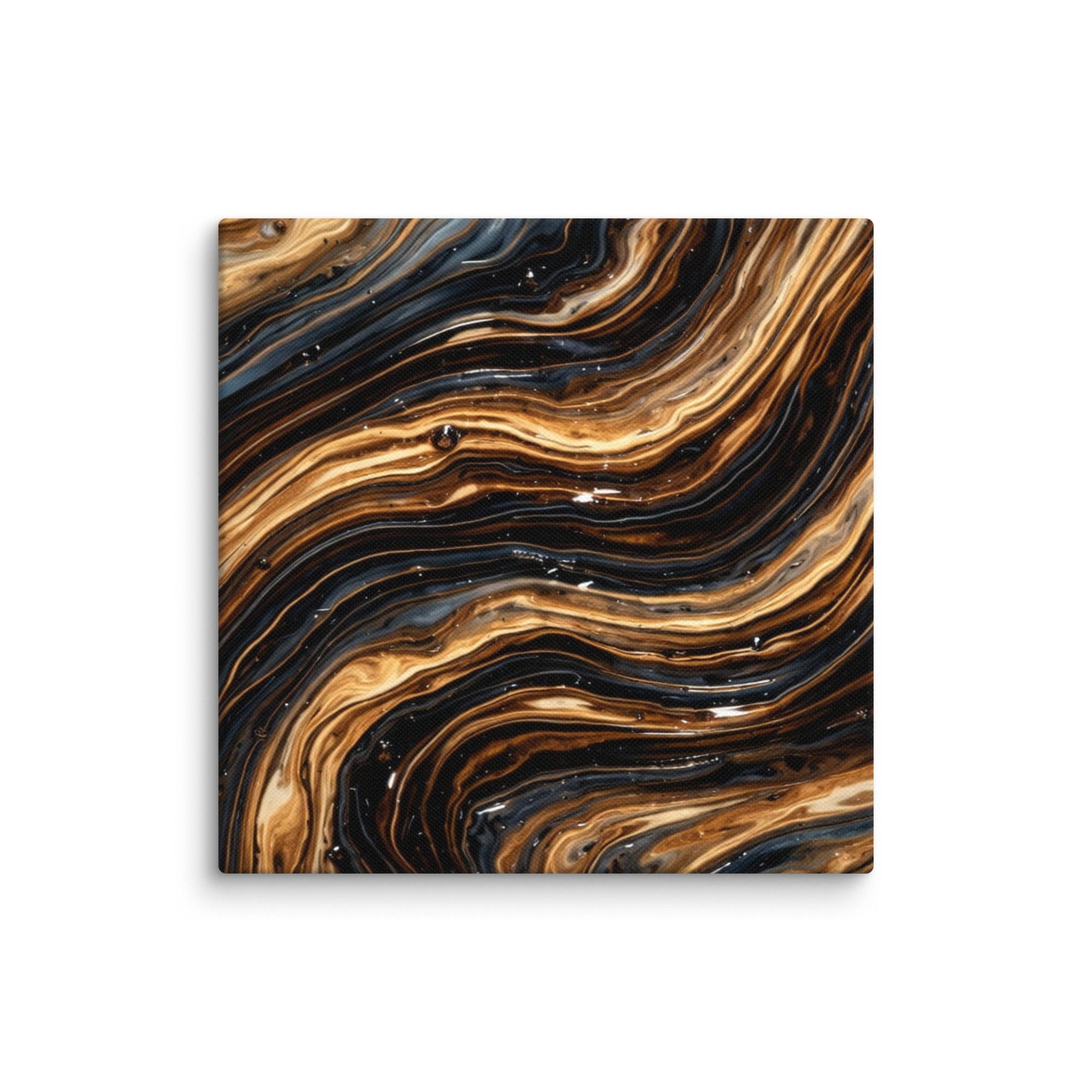 Amber canvas print product mockup in 32 x 32 inch statement piece