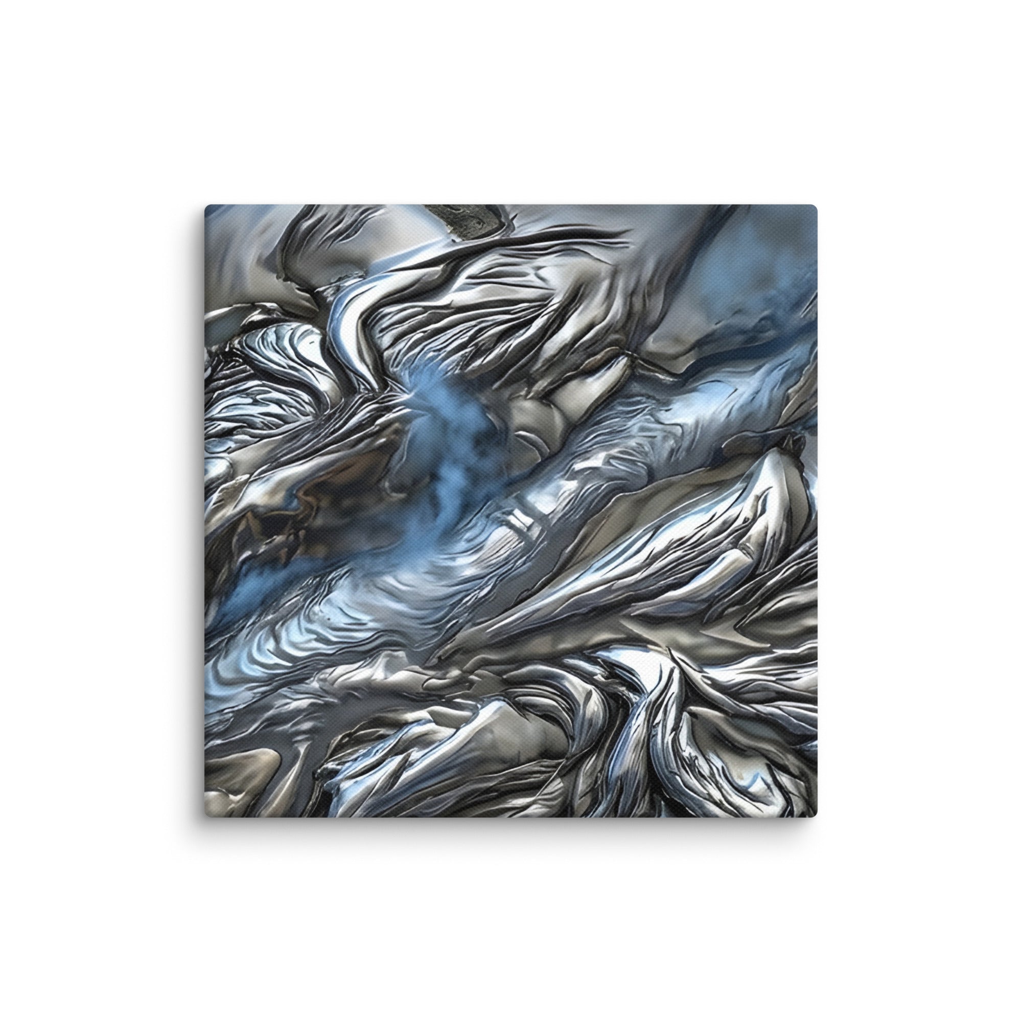Andesite canvas print shown in wall display view in 32 x 32 inch statement piece