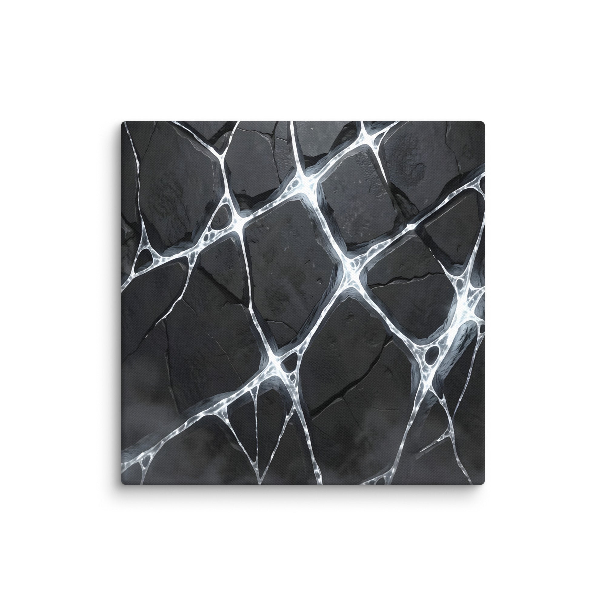 Pumice canvas print product mockup in 32 x 32 inch statement piece