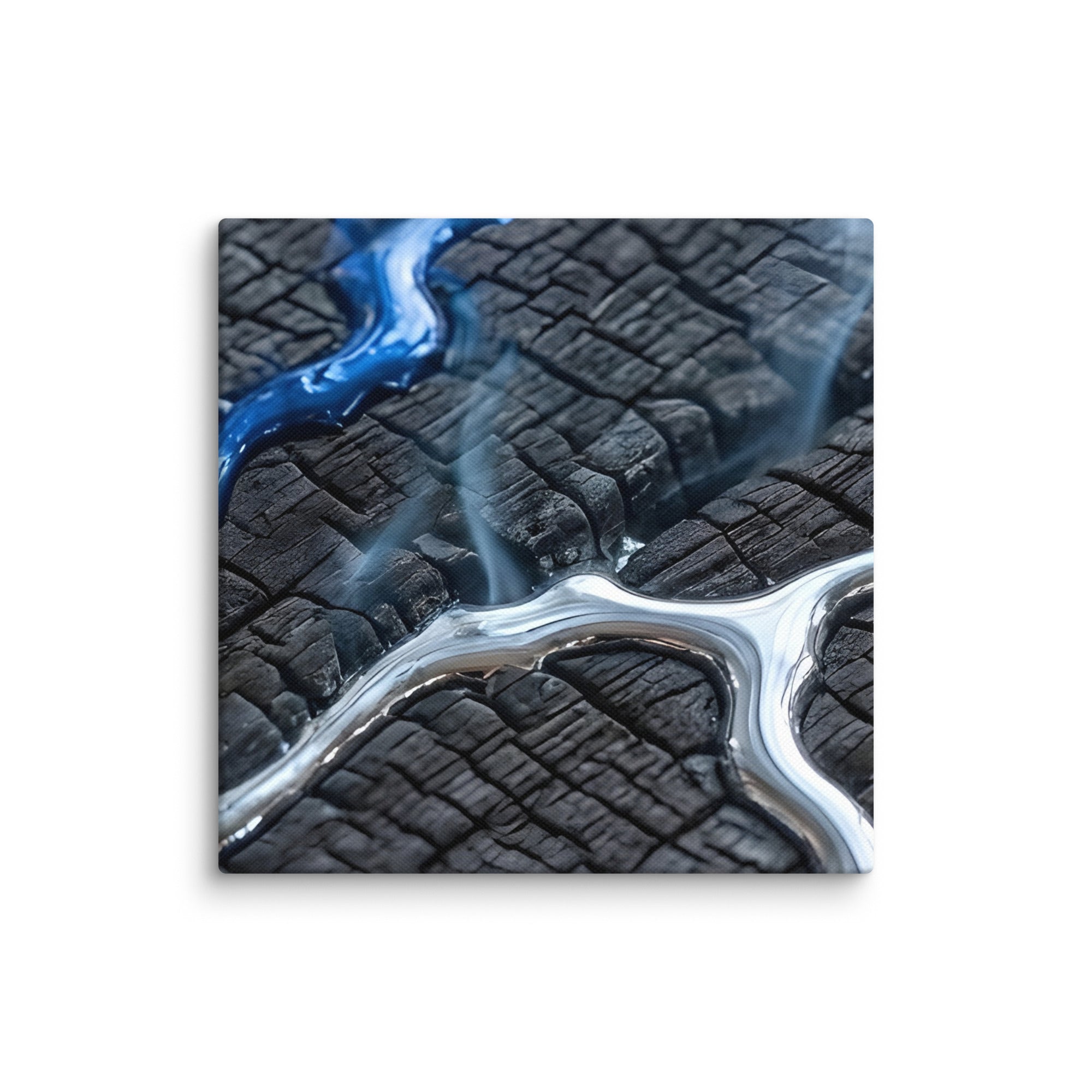 Rhyolite canvas print product mockup in 32 x 32 inch statement piece