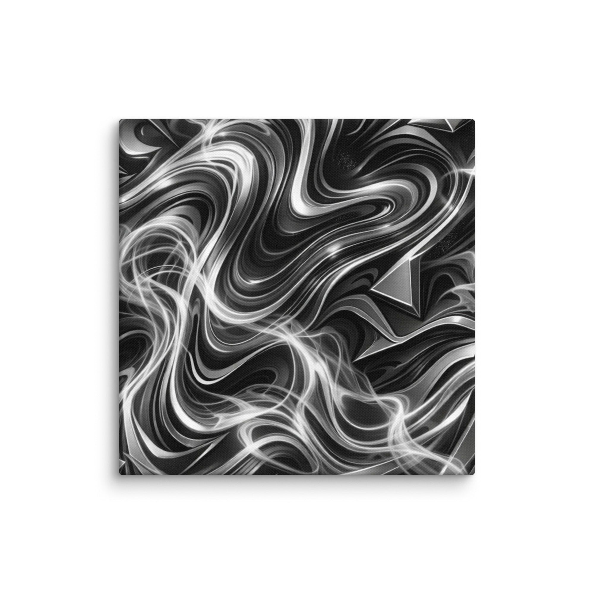 Edge canvas print shown in wall display view in 32 x 32 inch statement piece