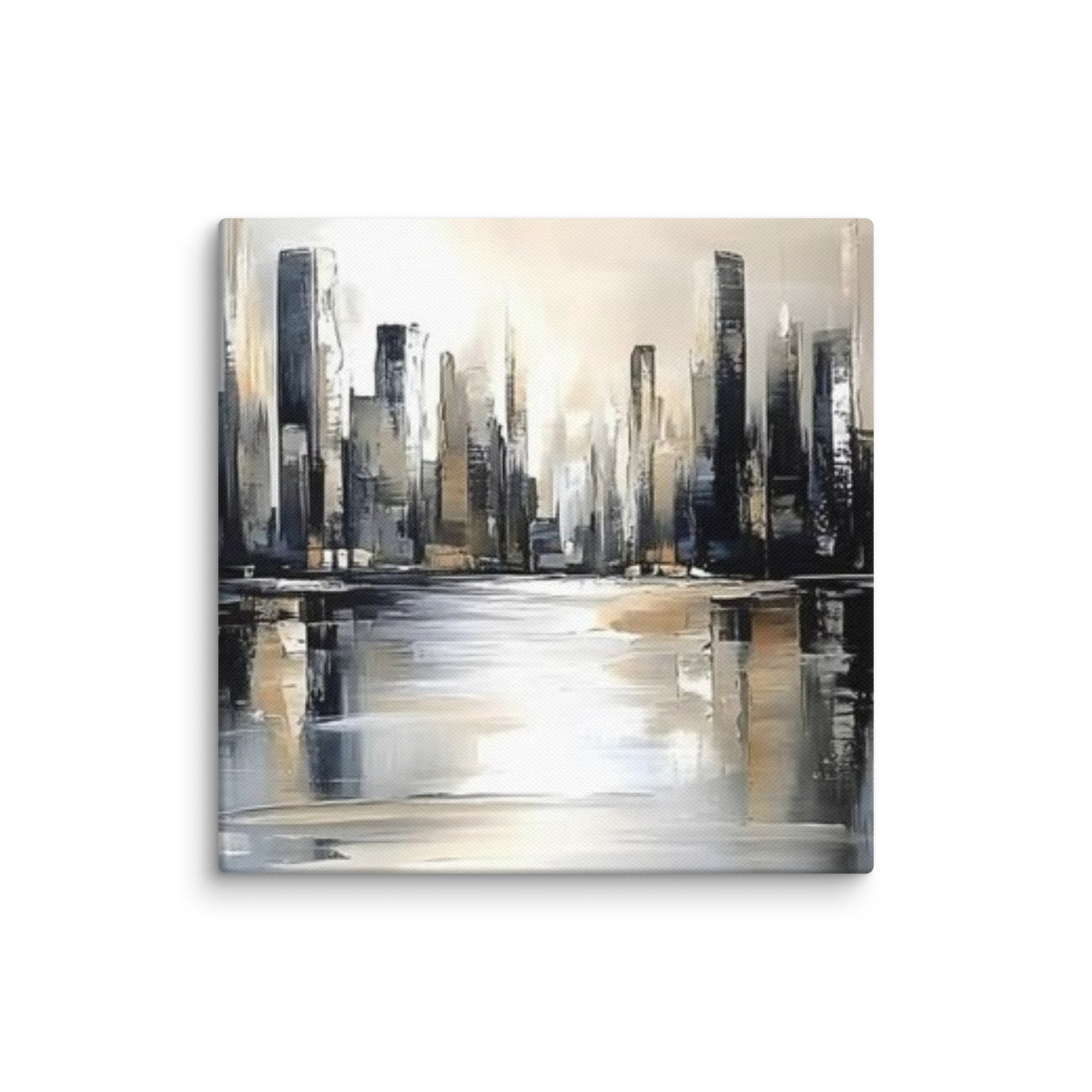 Sharps canvas print shown in wall display view in 32 x 32 inch statement piece