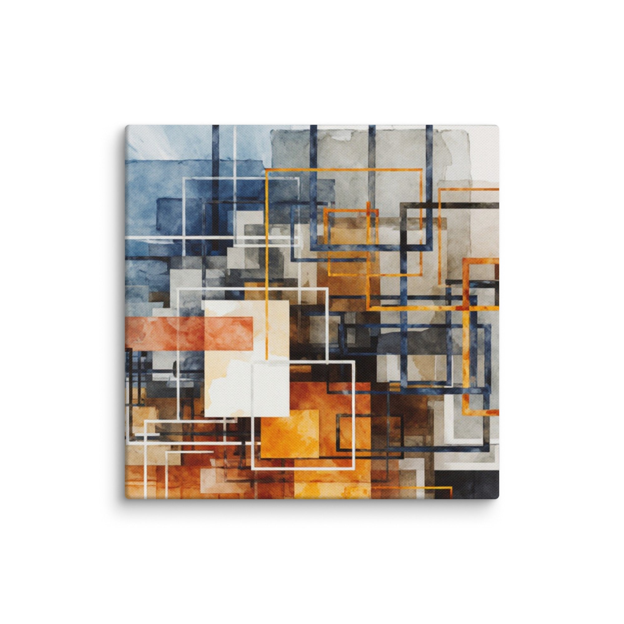 Stratum canvas print, wall display view in 12 x 12 inch universal size
