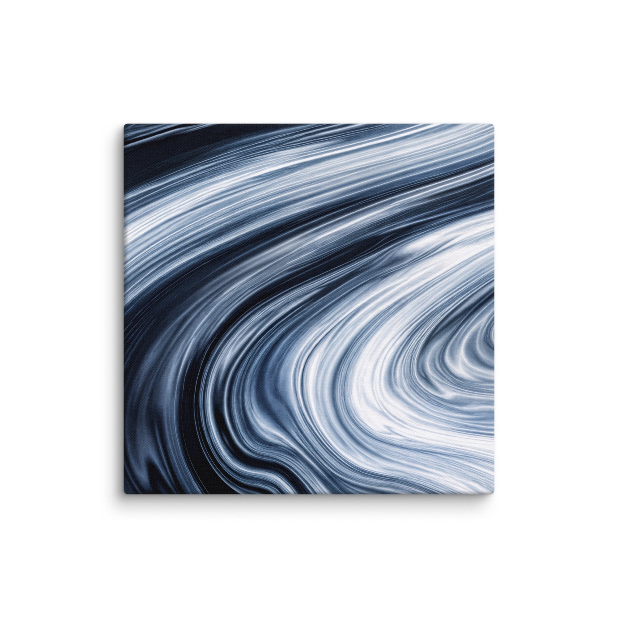 Vortex canvas print shown in wall display view in 32 x 32 inch statement piece