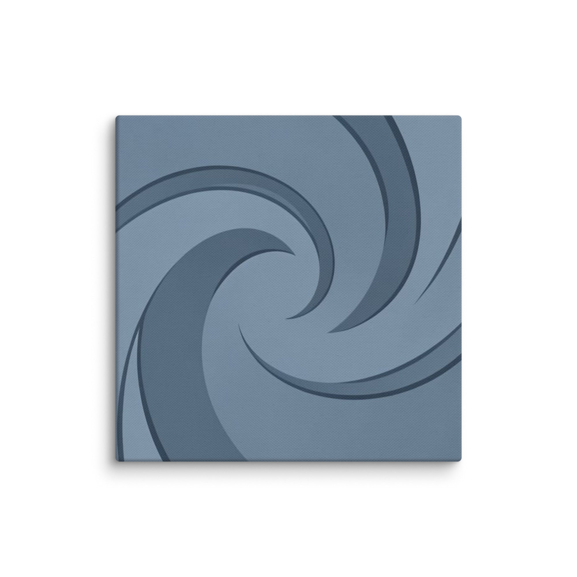 Slate XXII canvas print shown in wall display view in 6 x 6 inch universal size