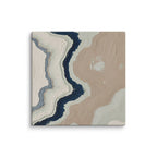 Karst canvas artwork with limestone-like textures and deep charcoal shadows, shown on white.