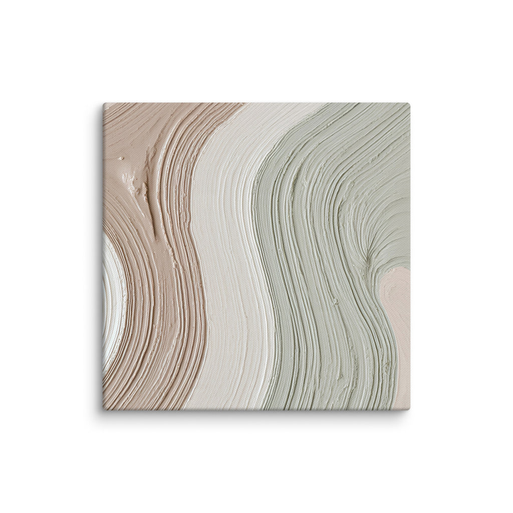 Talus canvas artwork with angular rock-like forms and deep charcoal contrasts, shown on white.