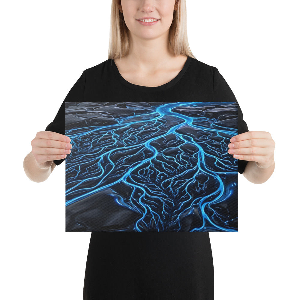 Caldera canvas print product view in 12 x 24 inch universal size