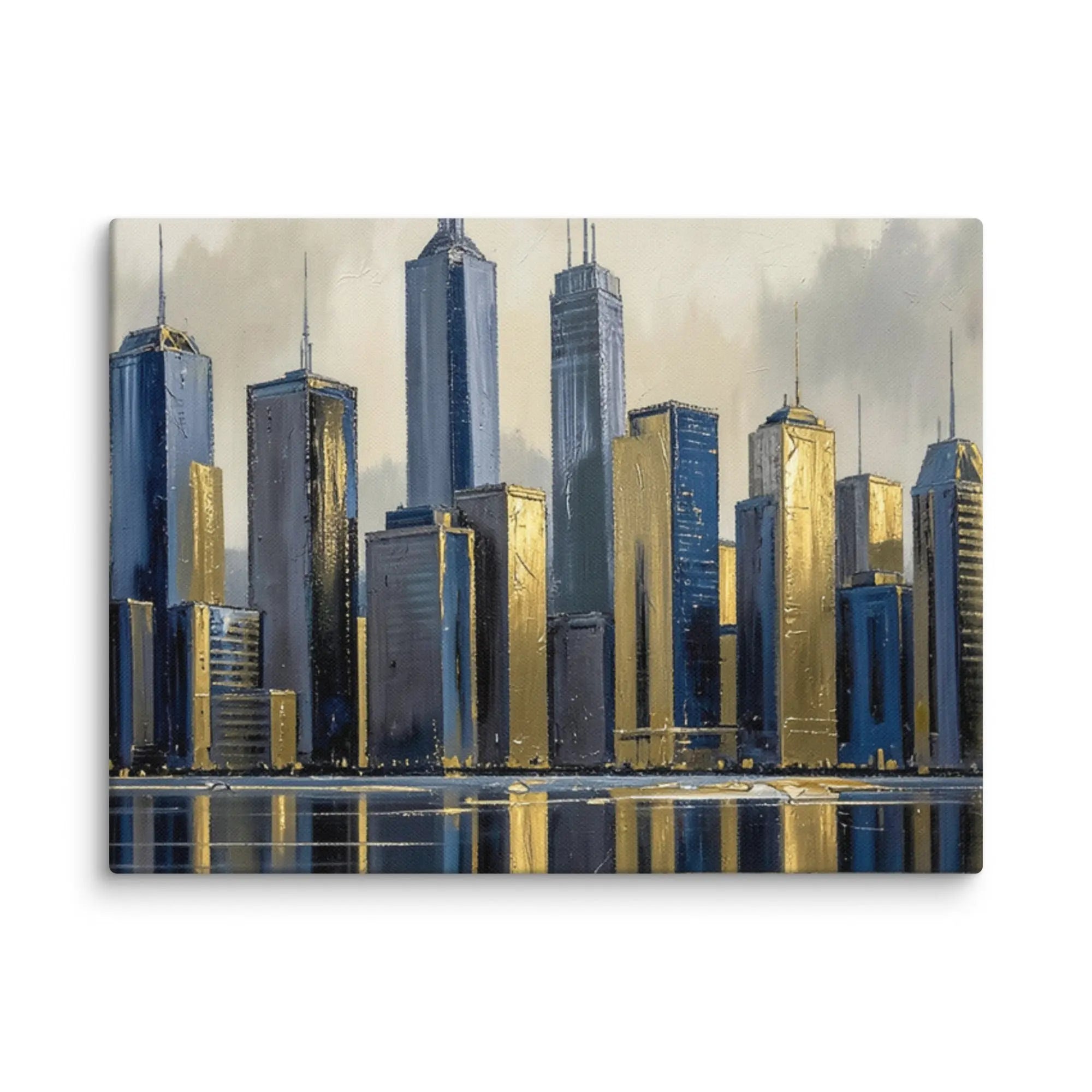 Lumina canvas skyline shown in wall display view in 12 x 16 inch universal size