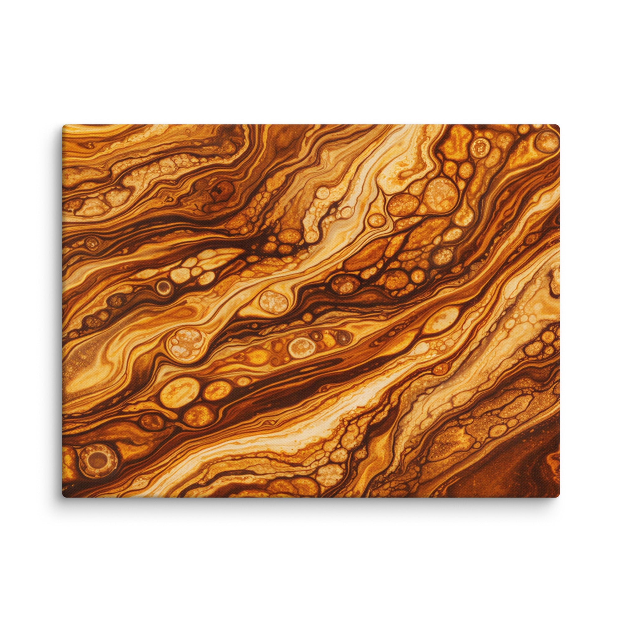 Molten Cells canvas print product view in 32 x 48 inch statement piece