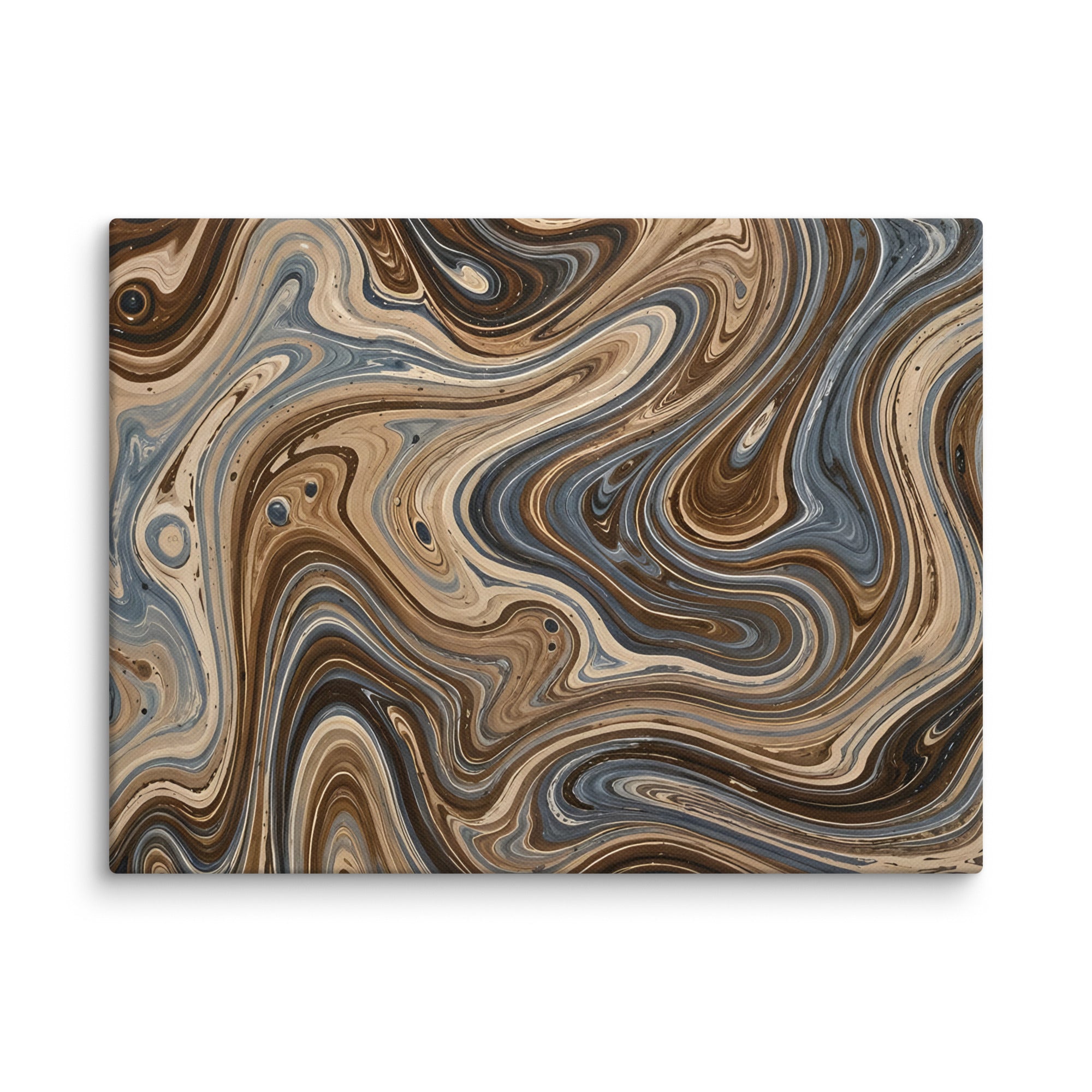 Café Mocha canvas print product mockup in 32 x 32 inch statement piece