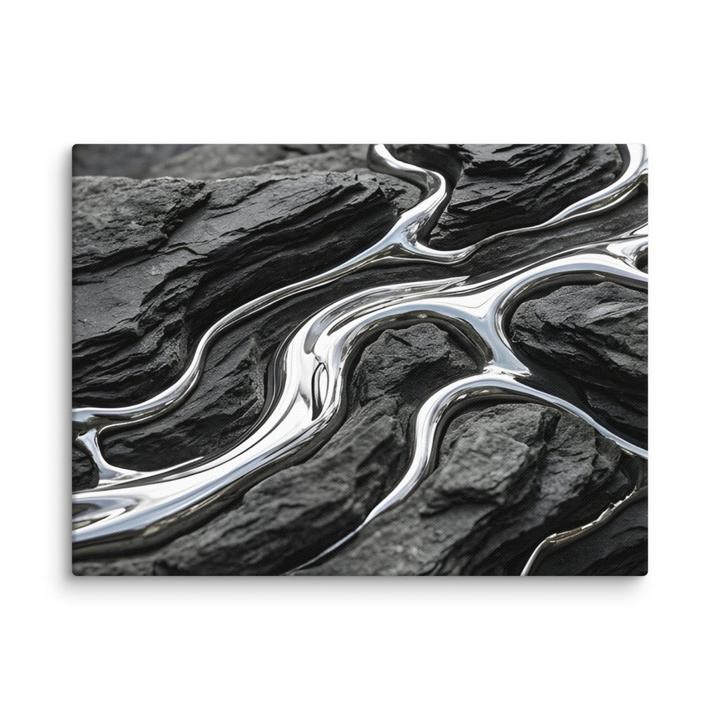 Basalt canvas print wall display image in 30 x 60 inch statement piece