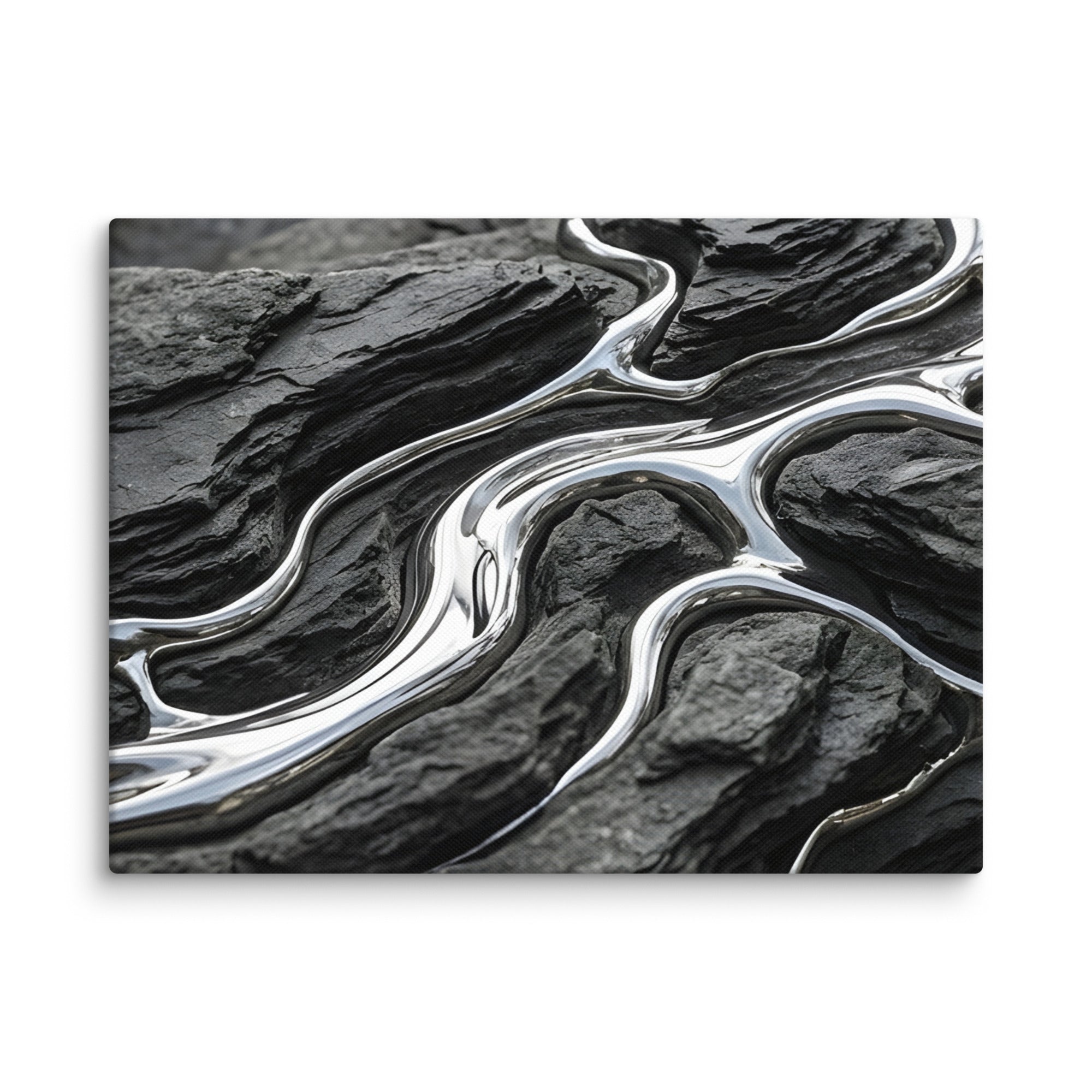 Basalt canvas print wall display image in 30 x 60 inch statement piece