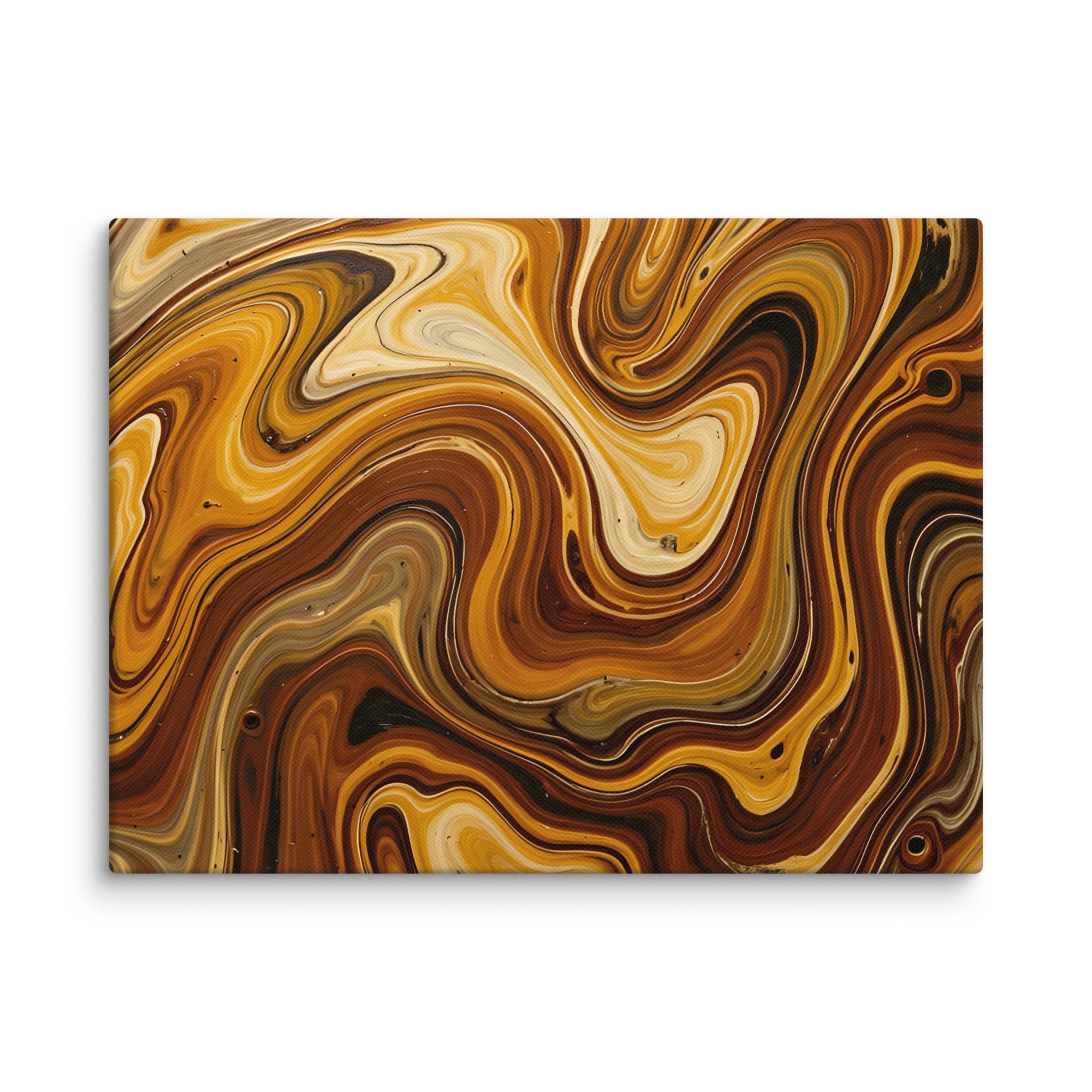 Molten Earth canvas print shown in wall display view in 6 x 6 inch universal size