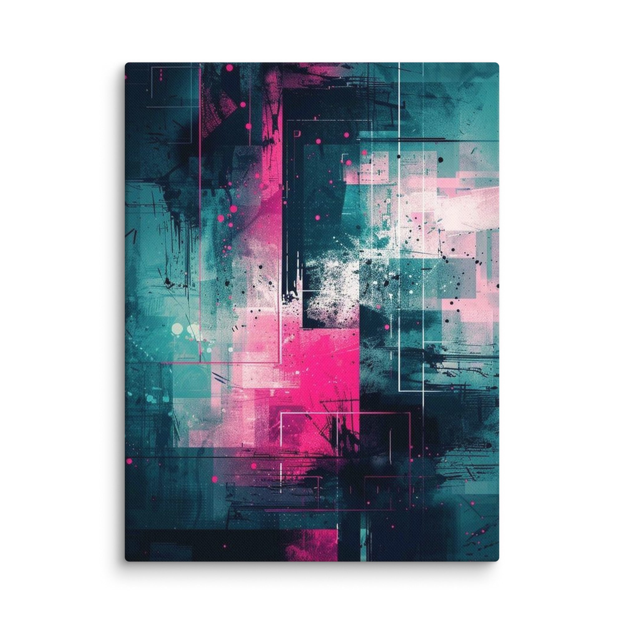 Neona wall art product image as a canvas print in 32 x 48 inch statement piece