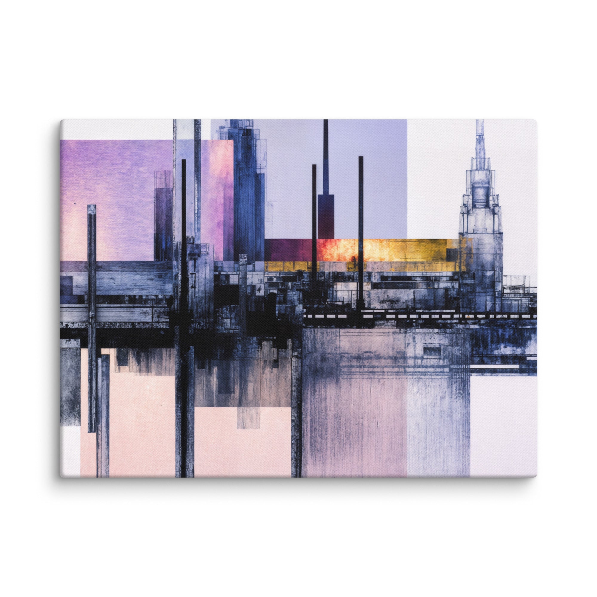 Escapes canvas print with product details shown in 30 x 30 inch statement piece