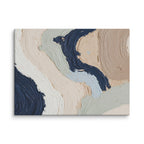 Marl canvas artwork with pale stone and soft clay tones with subtle visual texture, shown on white.