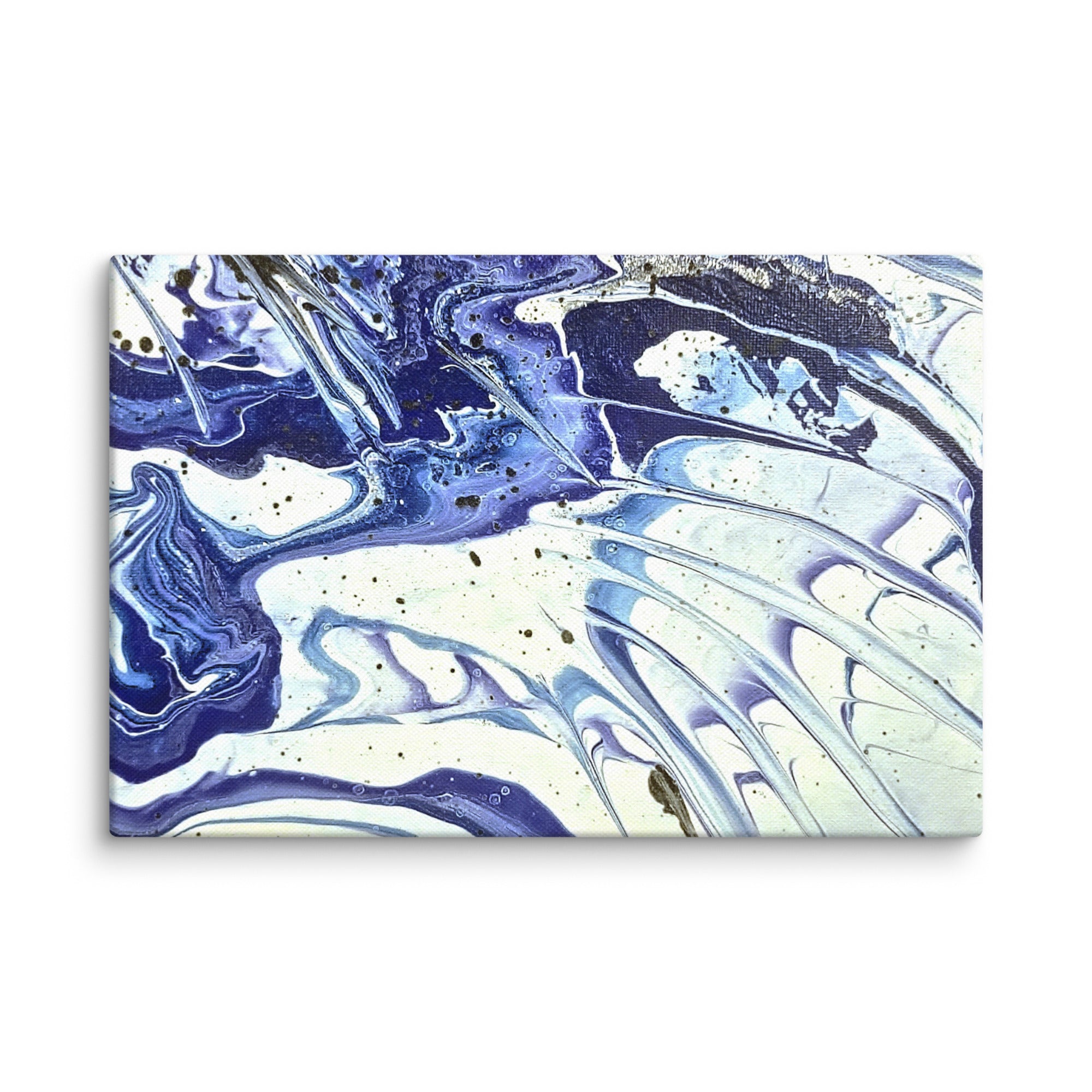Cobalt canvas print front-facing product image in 12 x 12 inch universal size