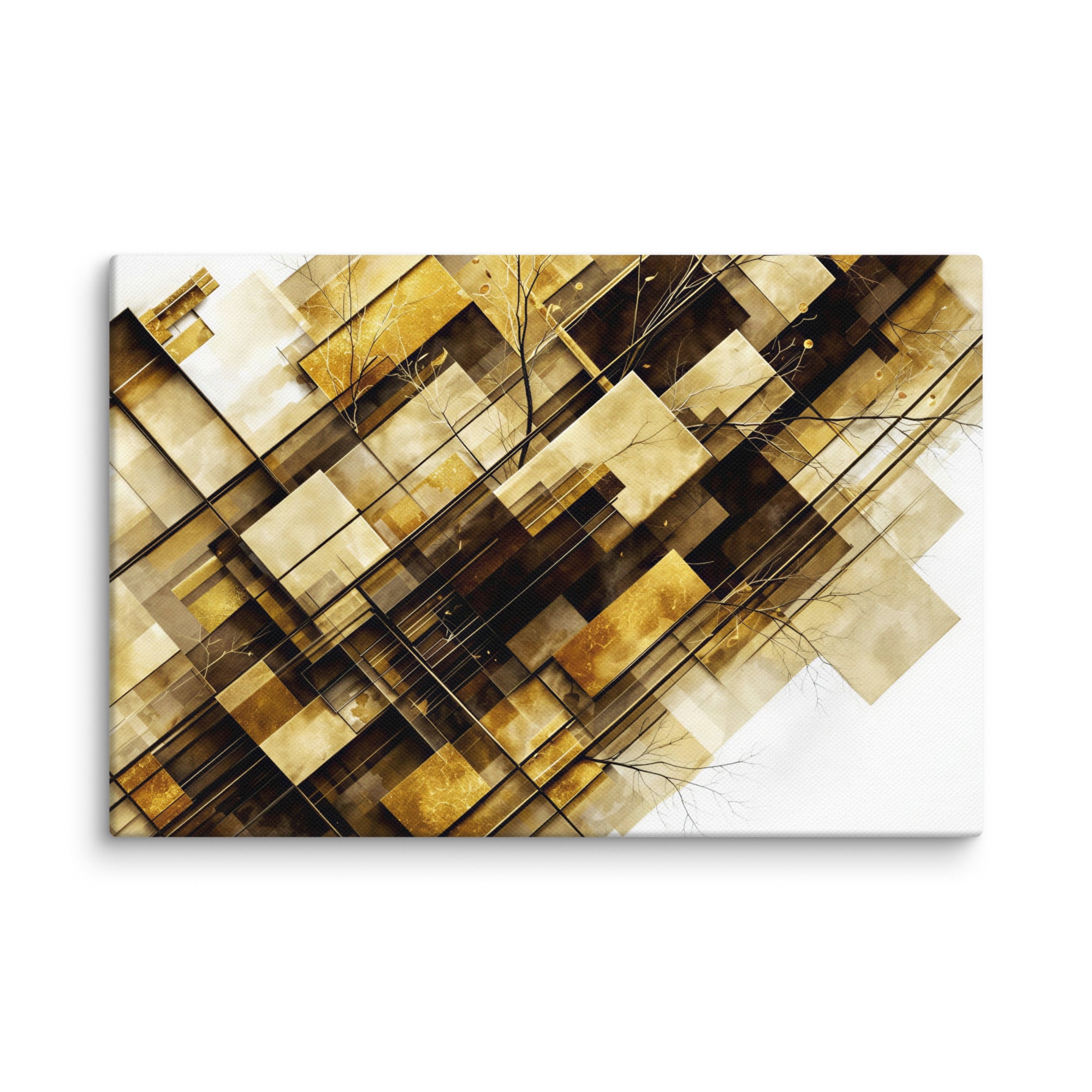 Helios canvas print shown in wall display view in 6 x 6 inch universal size