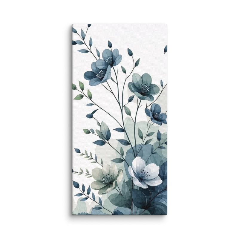 Doree Azure Canvas Floral Wall Art Mb Canvas premium quality wall art, timeless design many large sizes to chose from. ready to hang
