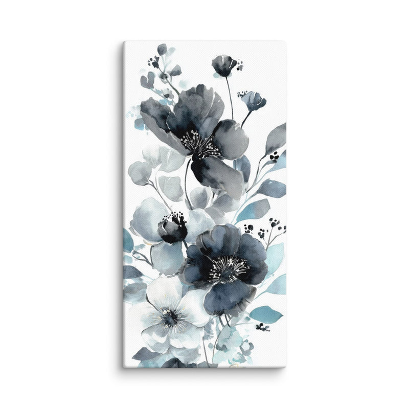 Lumiere Azure Floral Wall Art Mb Canvas premium quality wall art, timeless design many large sizes to chose from. ready to hang
