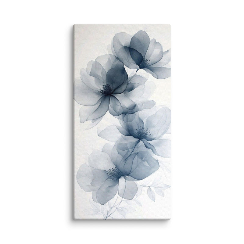Opal Azure Floral Wall Art Mb Canvas premium quality wall art, timeless design many large sizes to chose from. ready to hang
