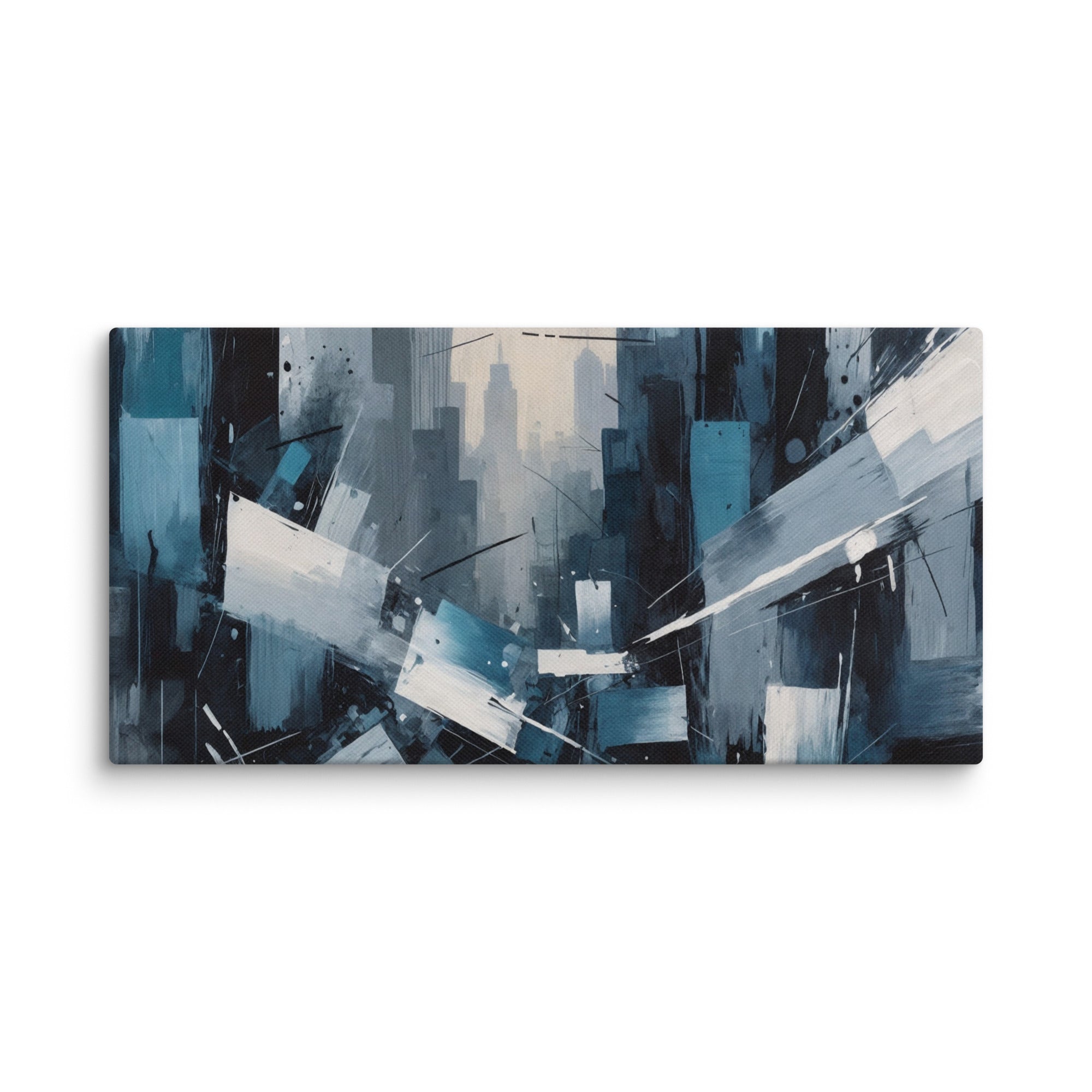 Zephyr canvas skyline wall display image in 12 x 36 inch large size