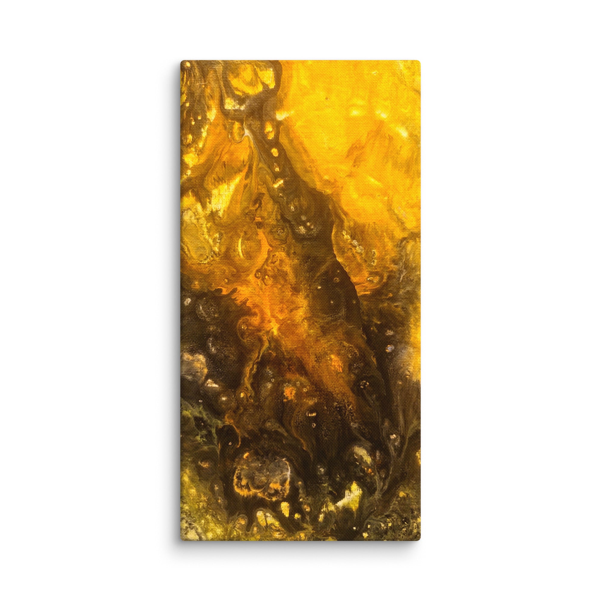 Flame canvas print wall display image in 12 x 16 inch universal size
