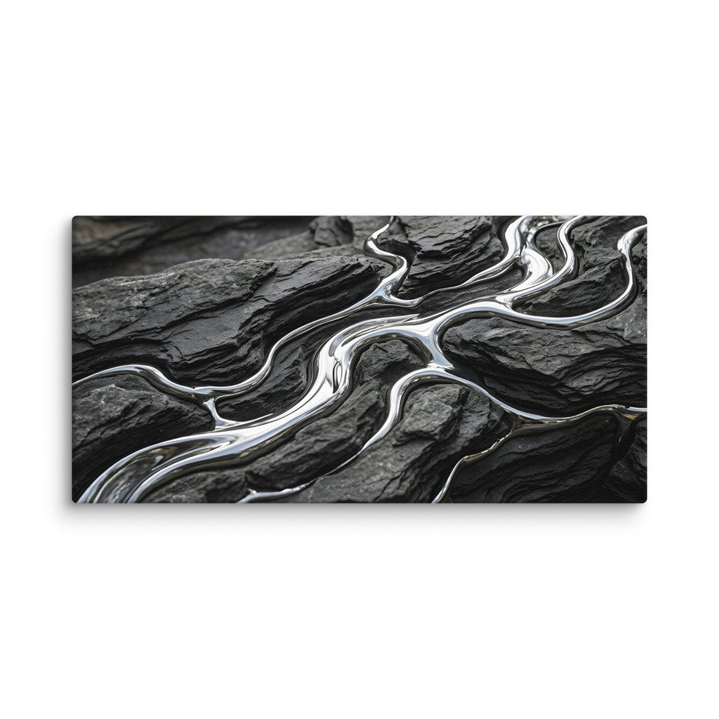 Basalt wall art product image as a canvas print in 11 x 14 inch universal size