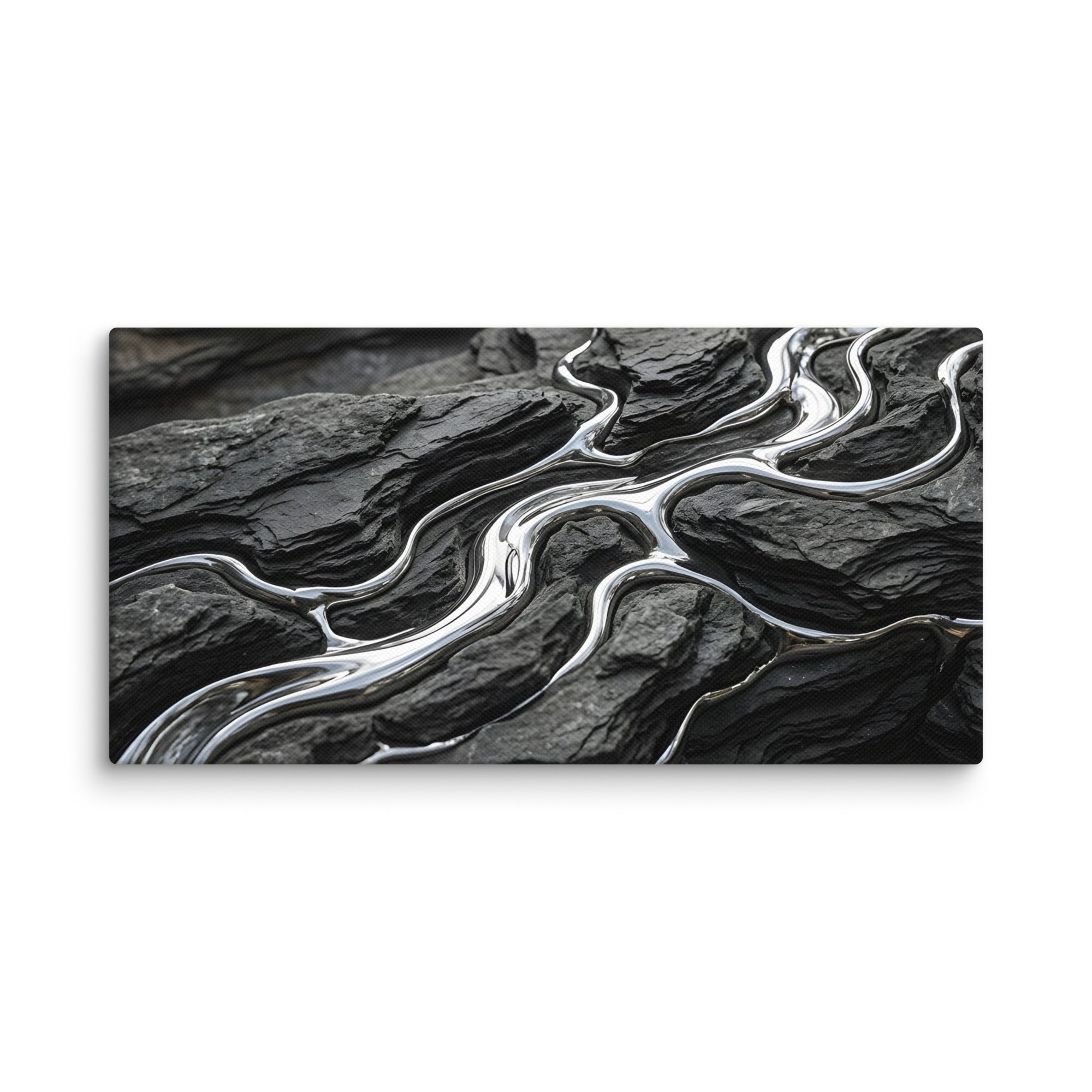 Basalt wall art product image as a canvas print in 11 x 14 inch universal size
