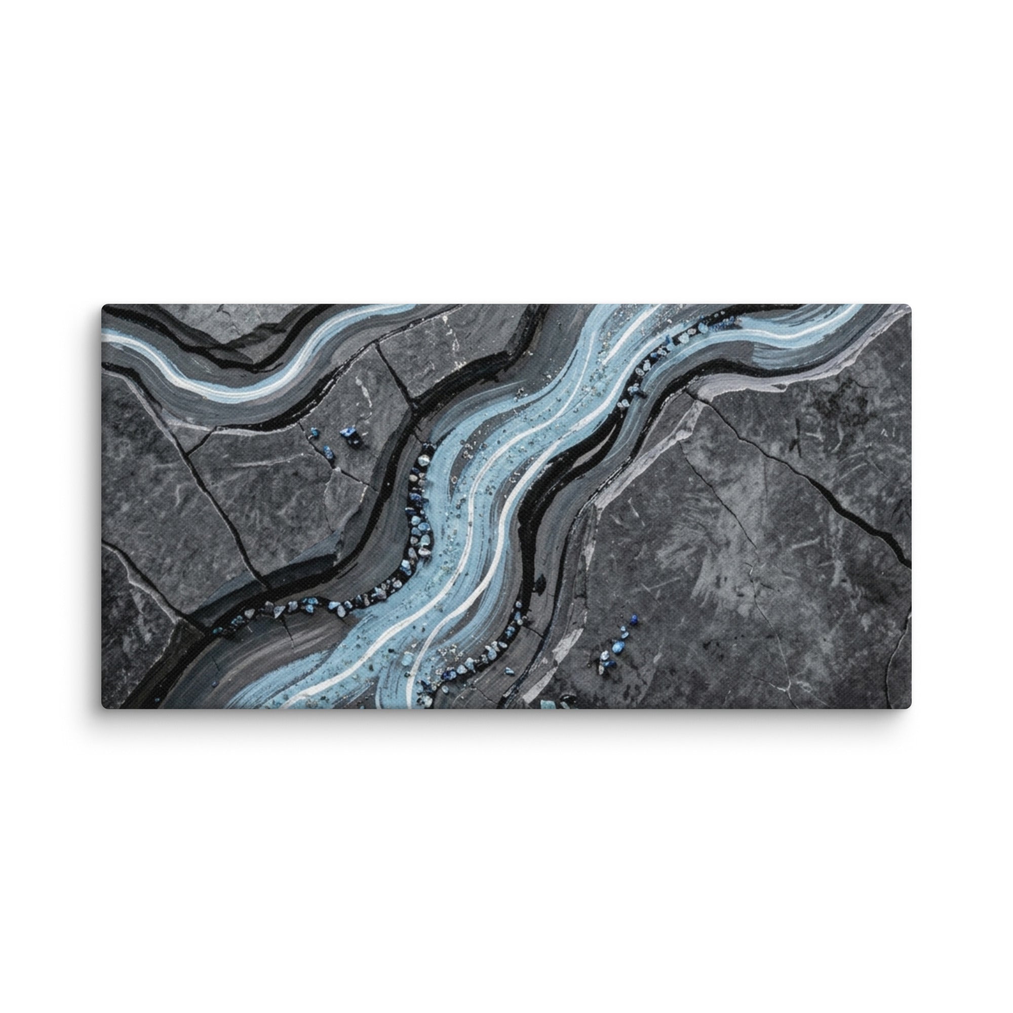 Viscosity canvas print product view in 12 x 24 inch universal size