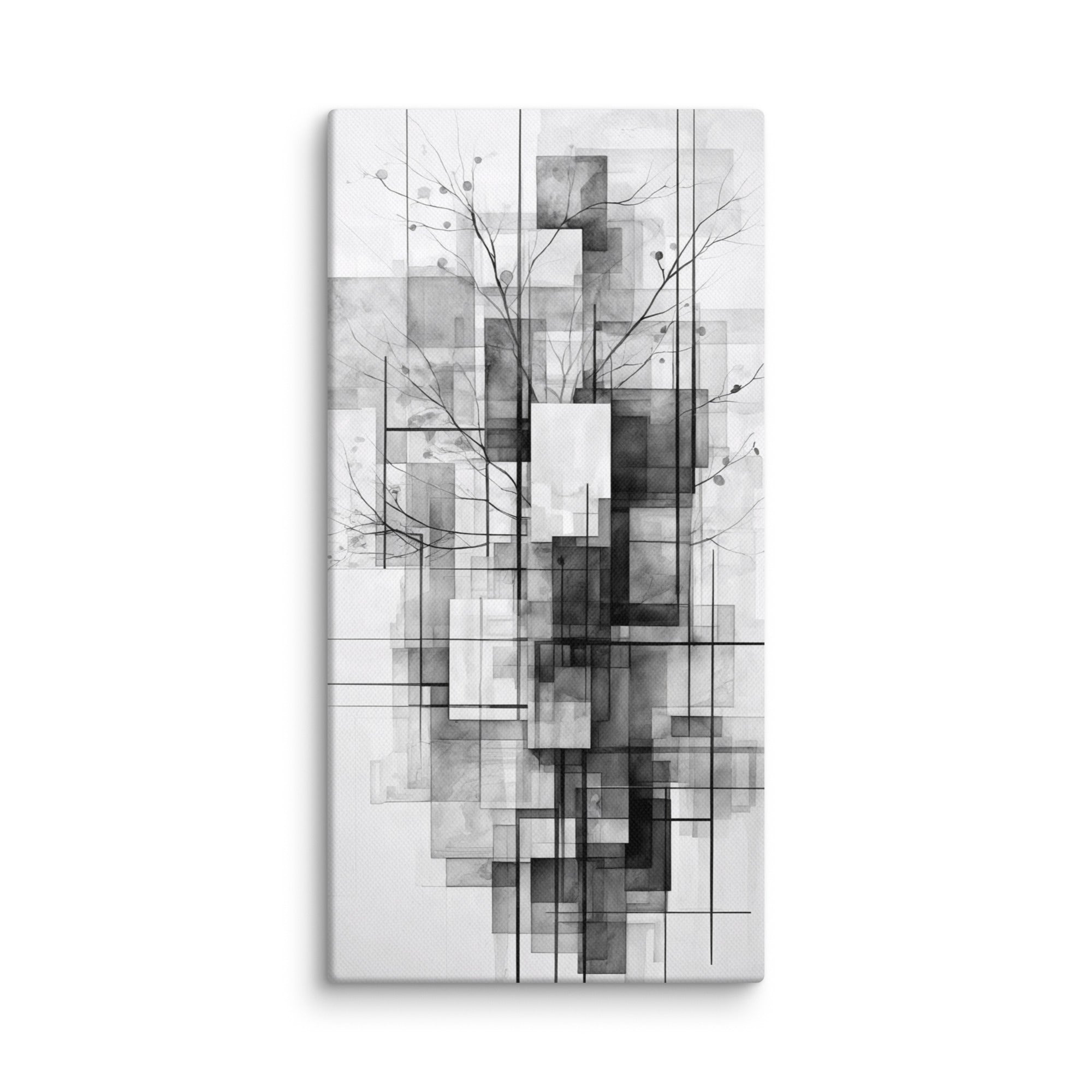 False canvas print shown in wall display view in 10 x 20 inch universal size