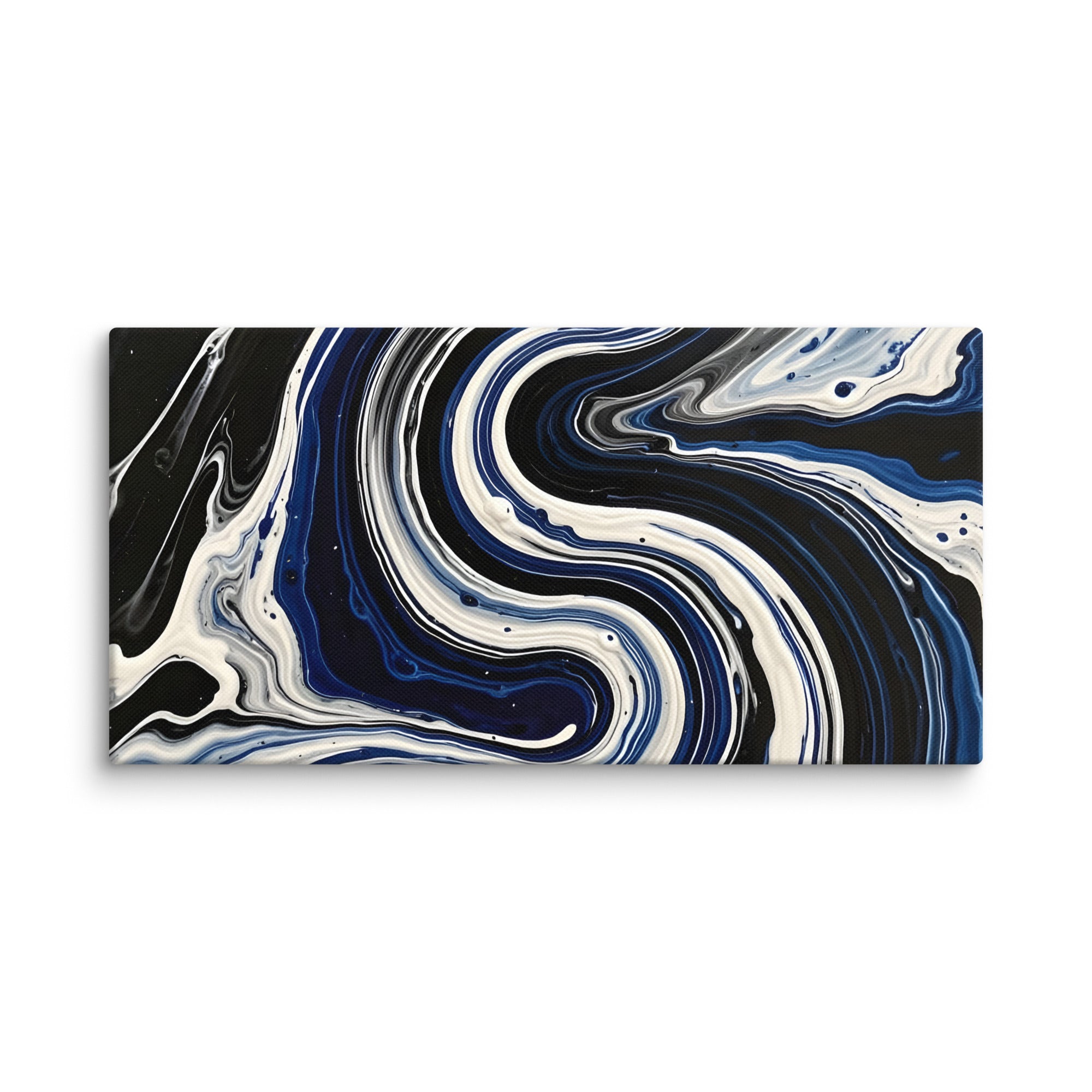 Midnight Surge canvas print product mockup in 9 x 12 inch universal size