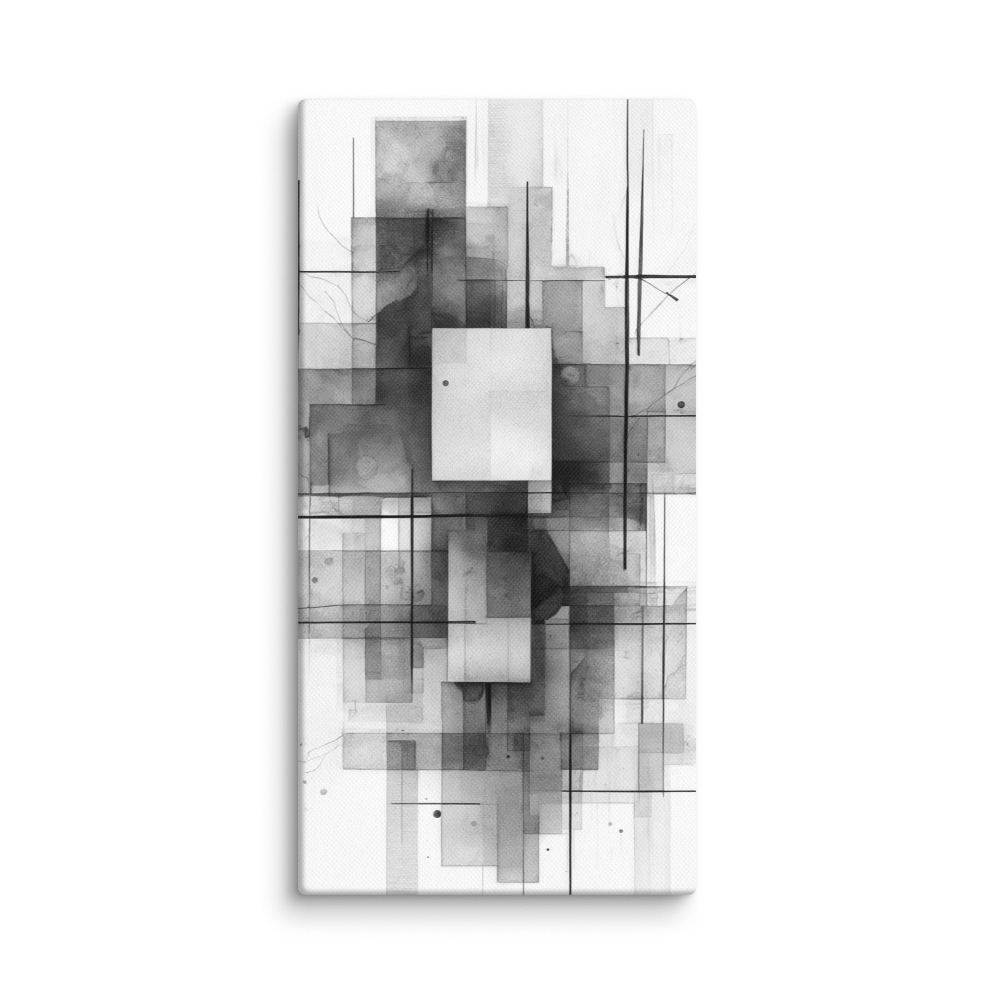 Late wall art product image as a canvas print in 12 x 24 inch universal size