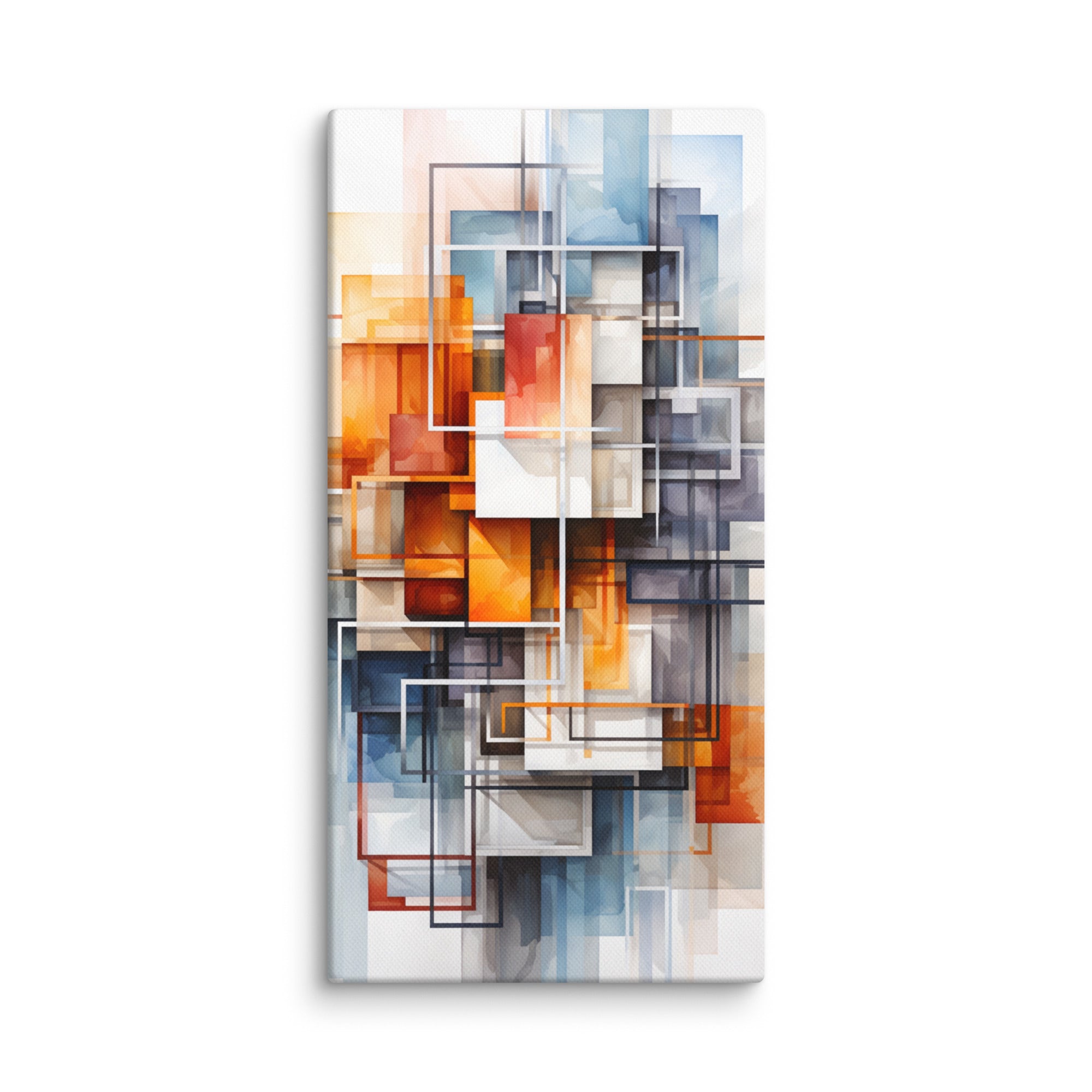 Facet wall art product image as a canvas print in 12 x 24 inch universal size