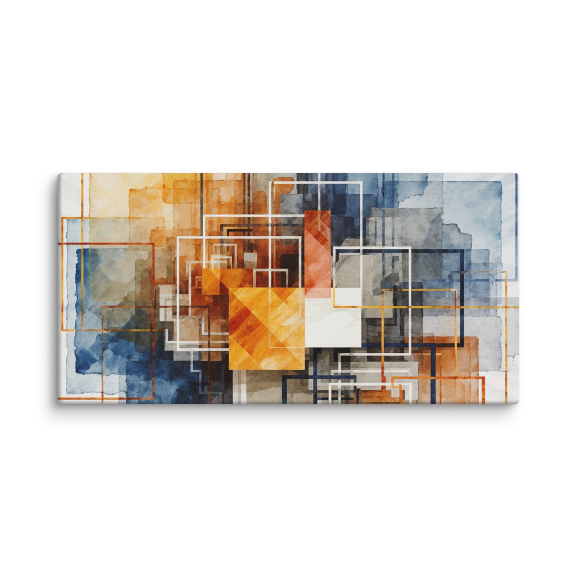 Reticle canvas print product view in 10 x 10 inch universal size