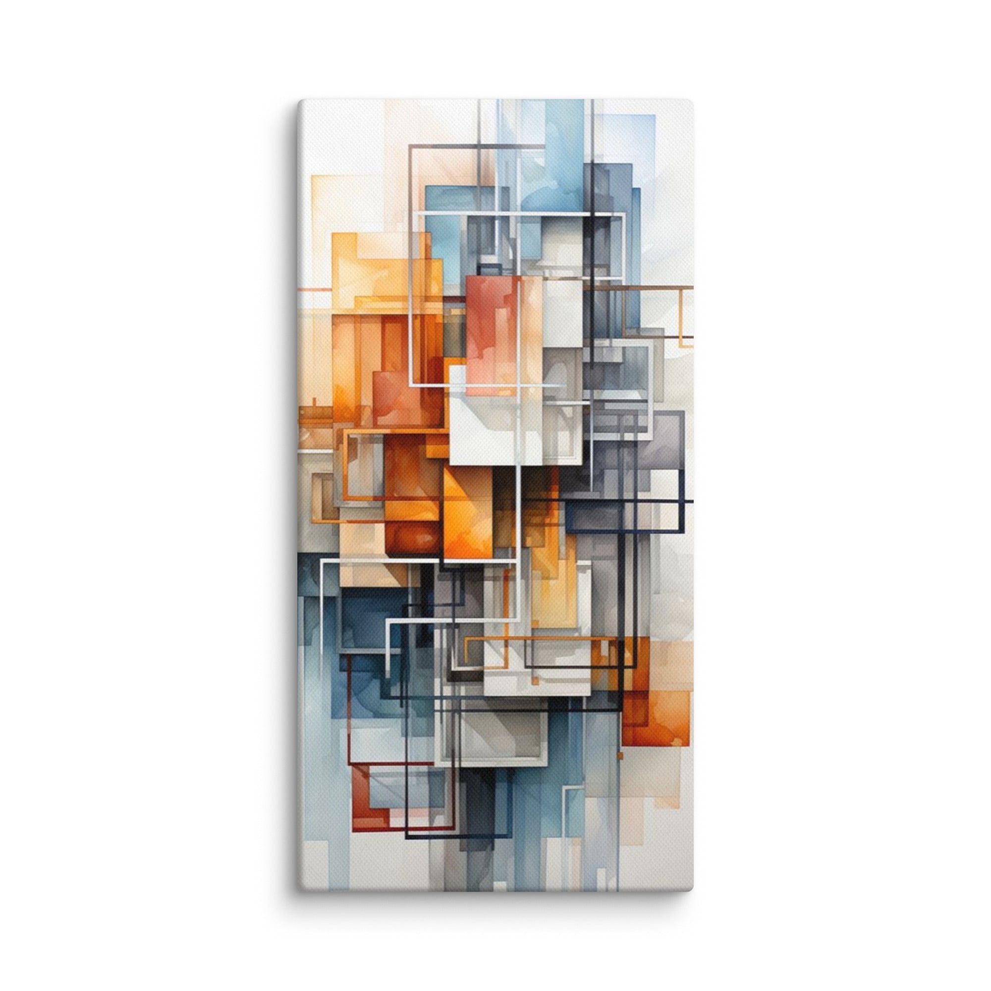 Lattice wall art product image as a canvas print in 12 x 24 inch universal size