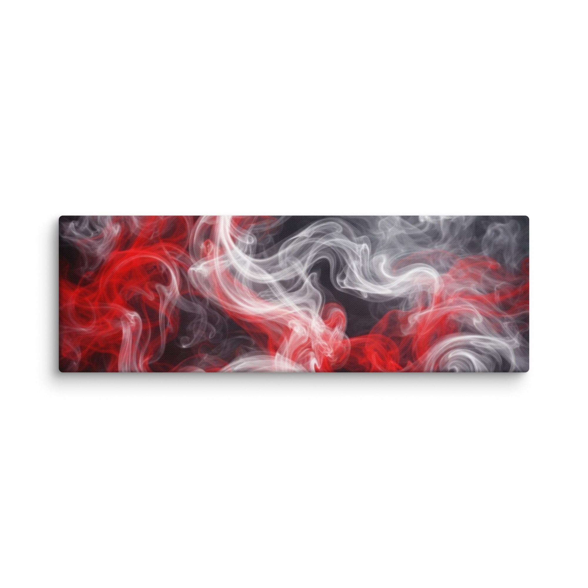Charged canvas print product mockup in 12 x 36 inch large size