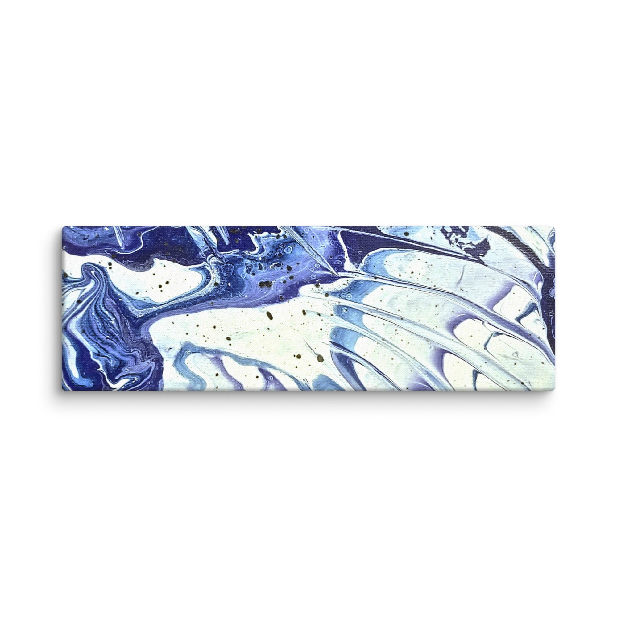 Cobalt canvas print product mockup in 12 x 18 inch universal size