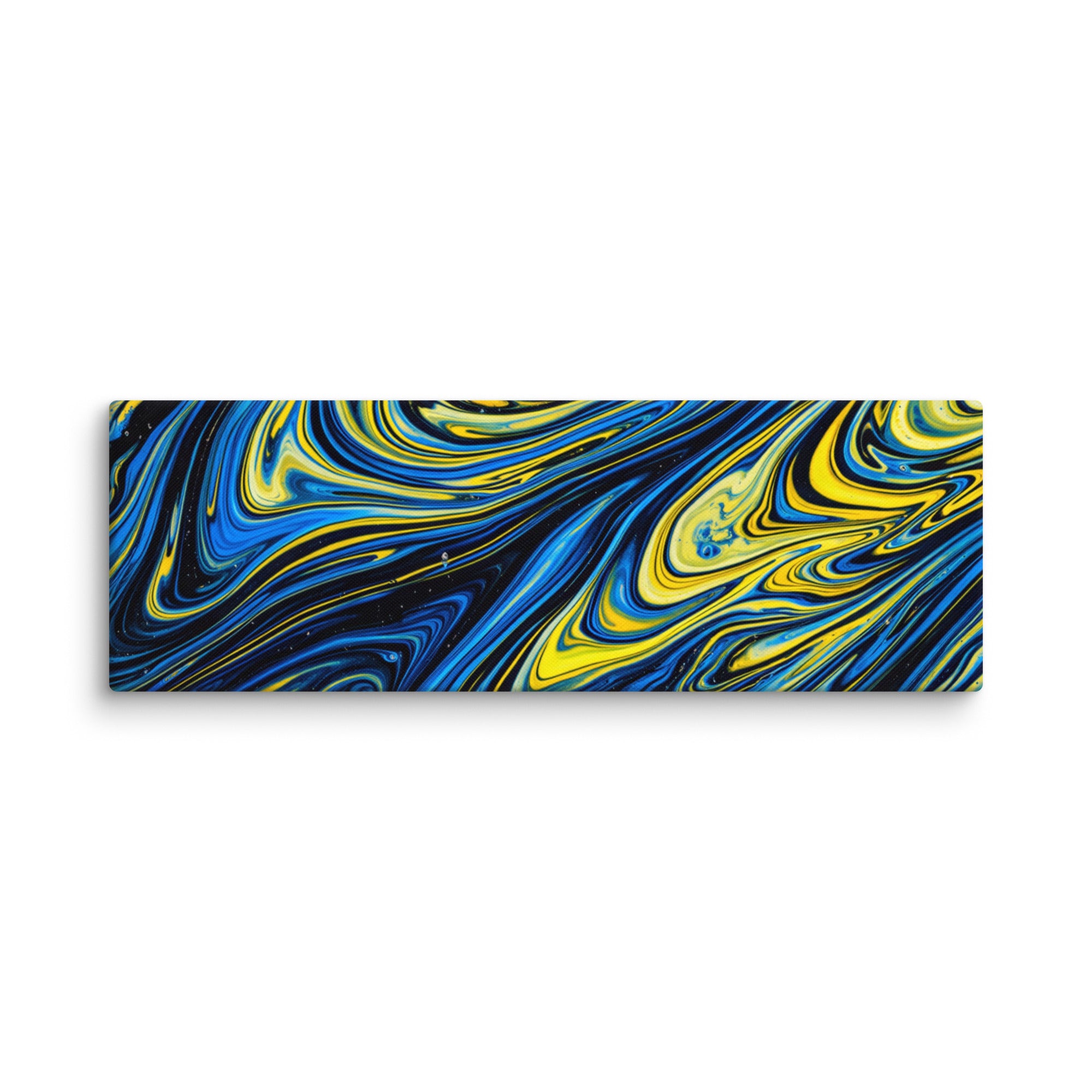 Coral canvas print product mockup in 12 x 24 inch universal size