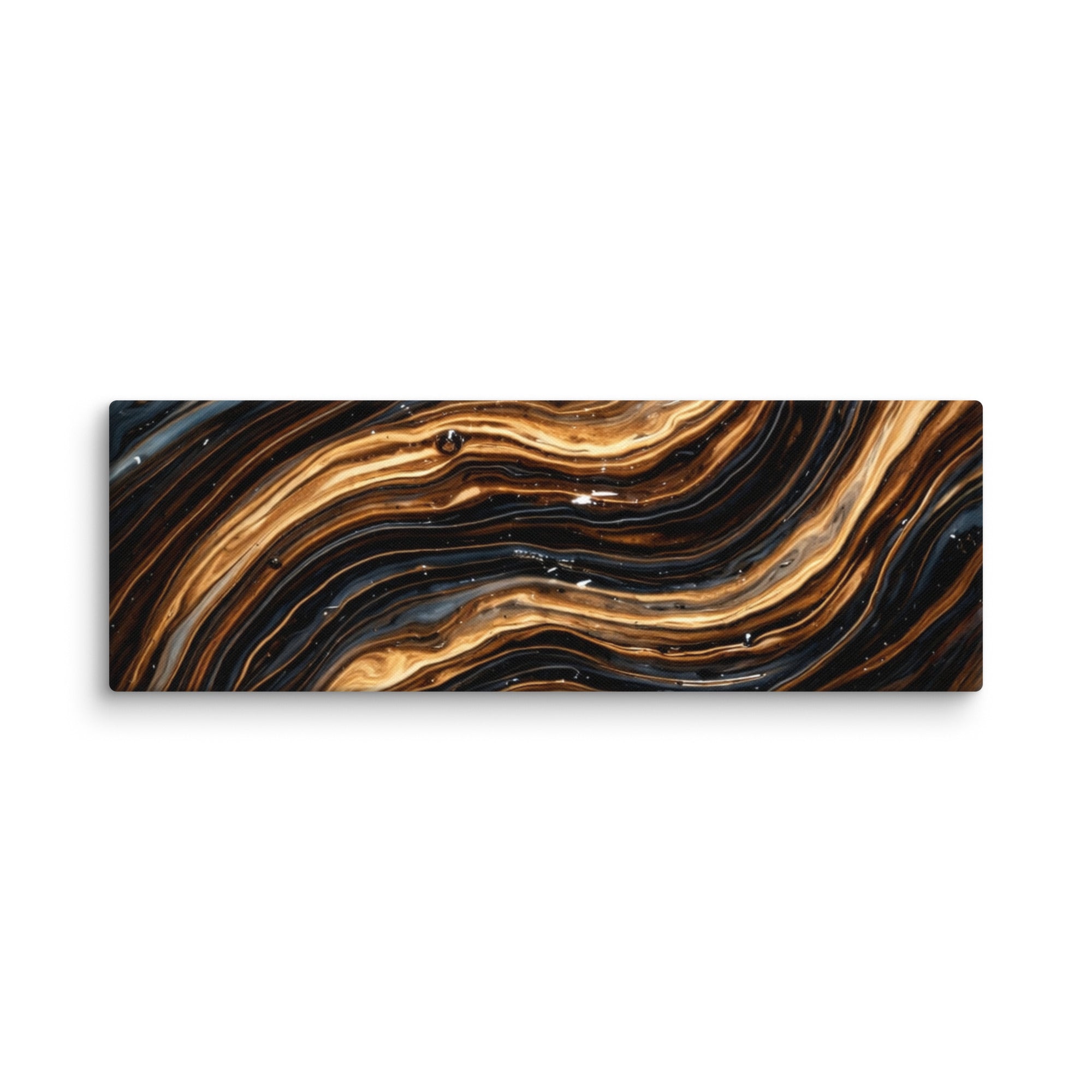 Amber canvas print product mockup in 12 x 18 inch universal size