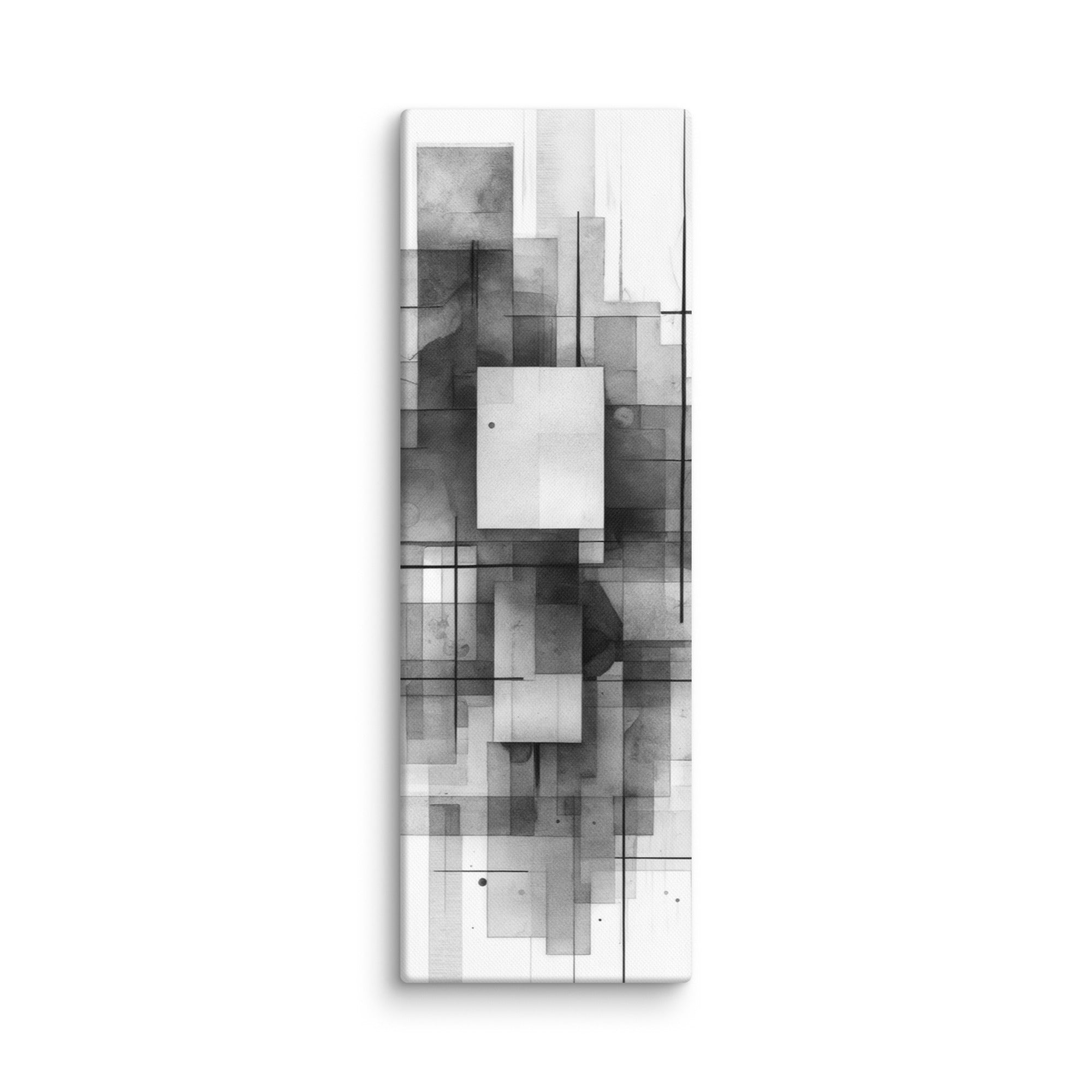 Late canvas print front-facing product image in 12 x 36 inch large size