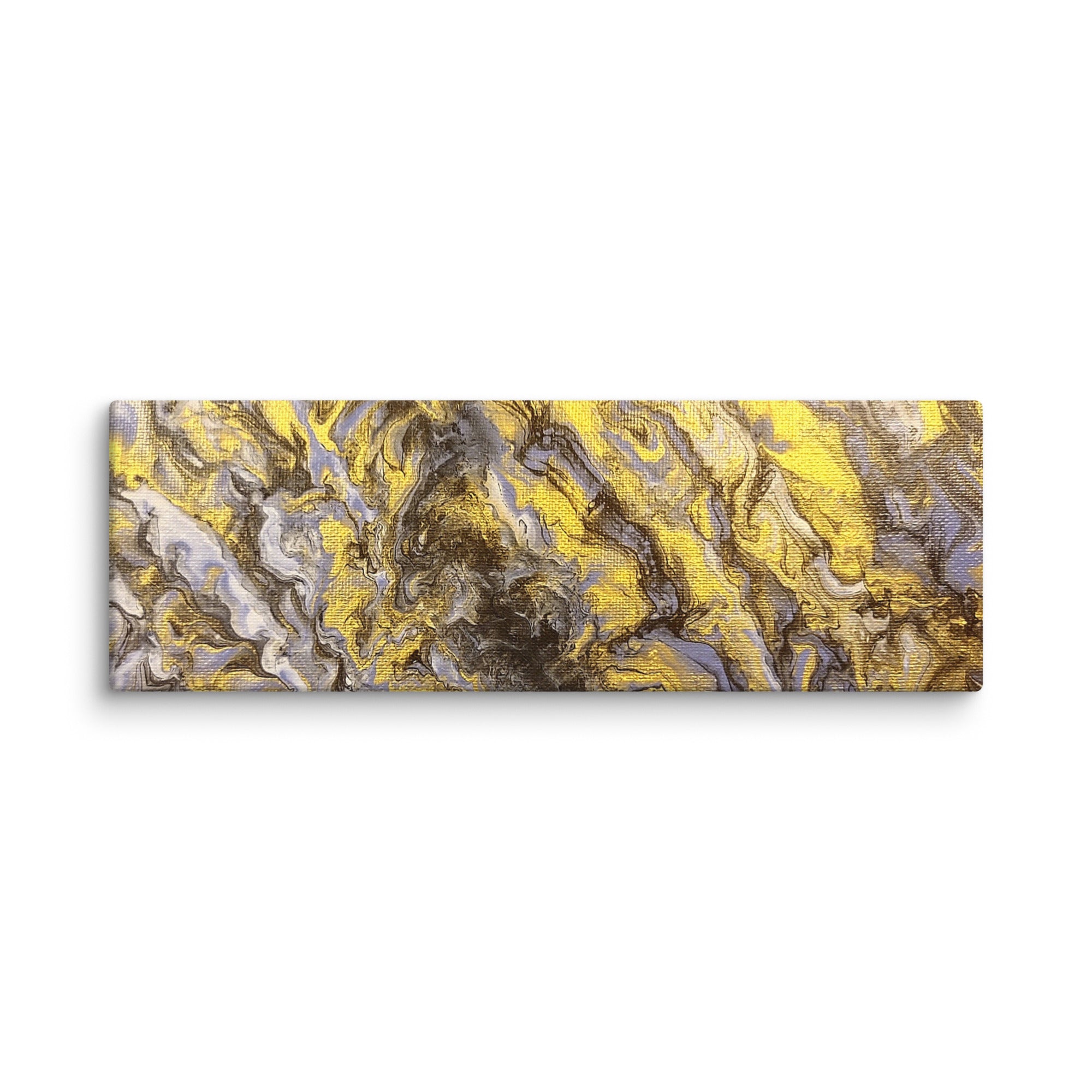 Gold Wave canvas print product view in 10 x 10 inch universal size